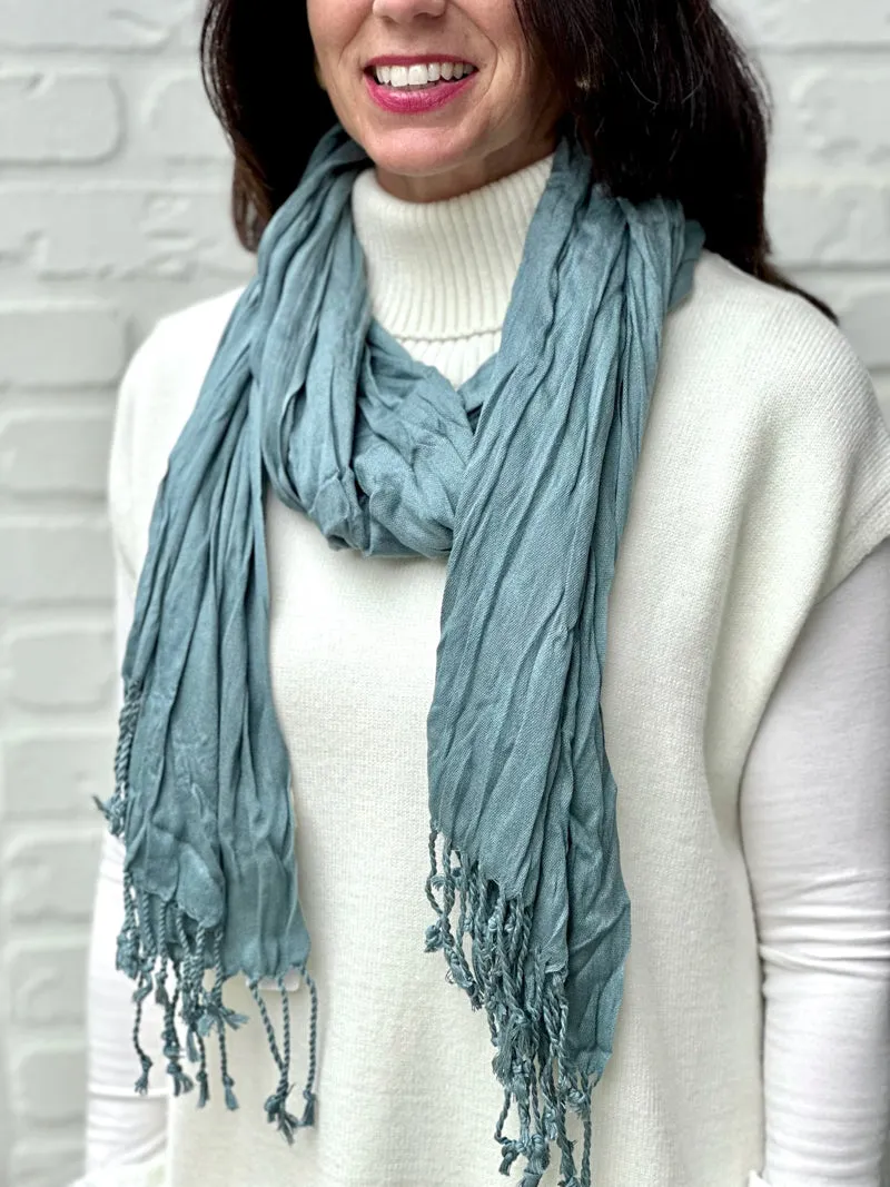 Cloudlight Crinkle Scarf