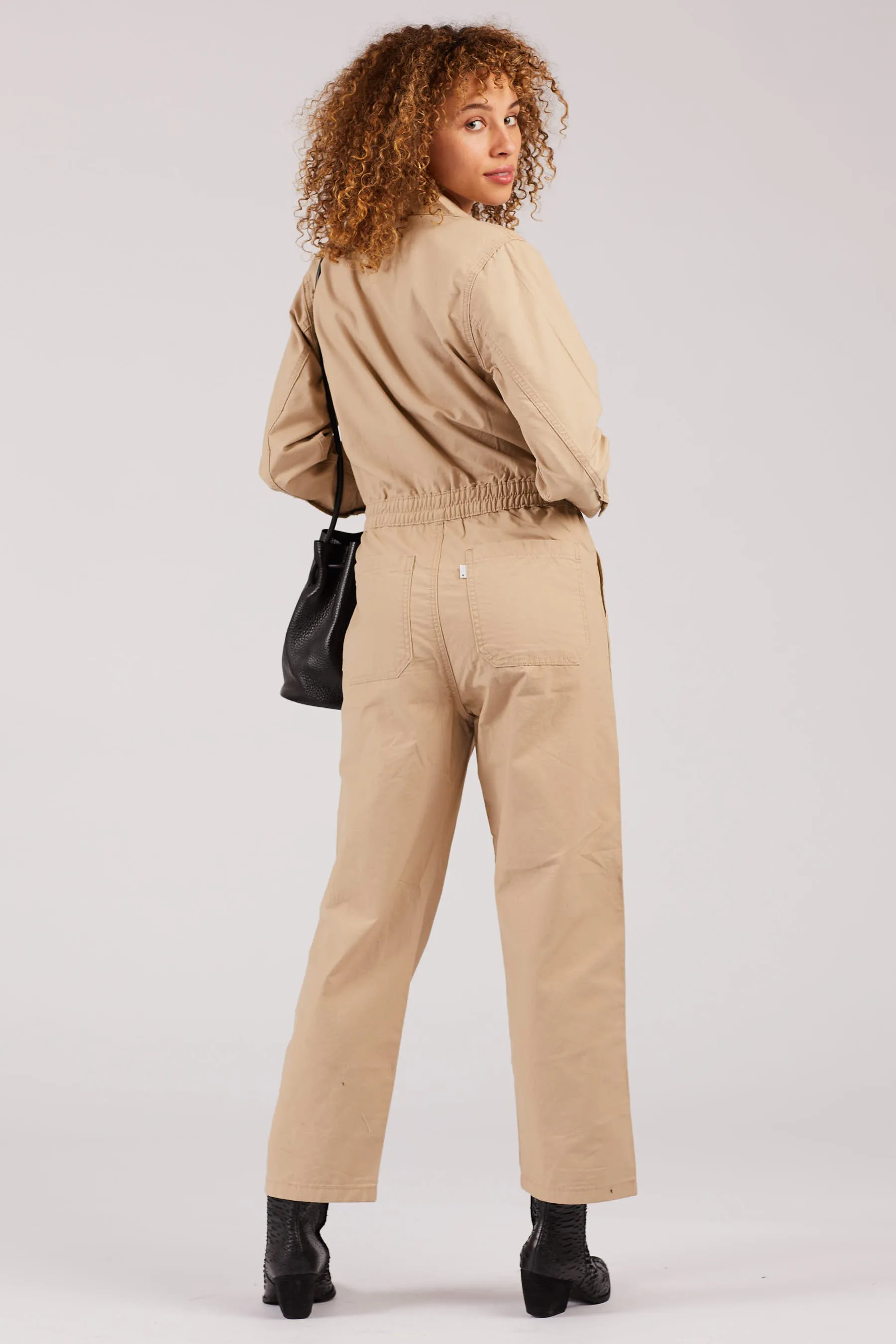 Crisp Twill Utility Jumpsuit