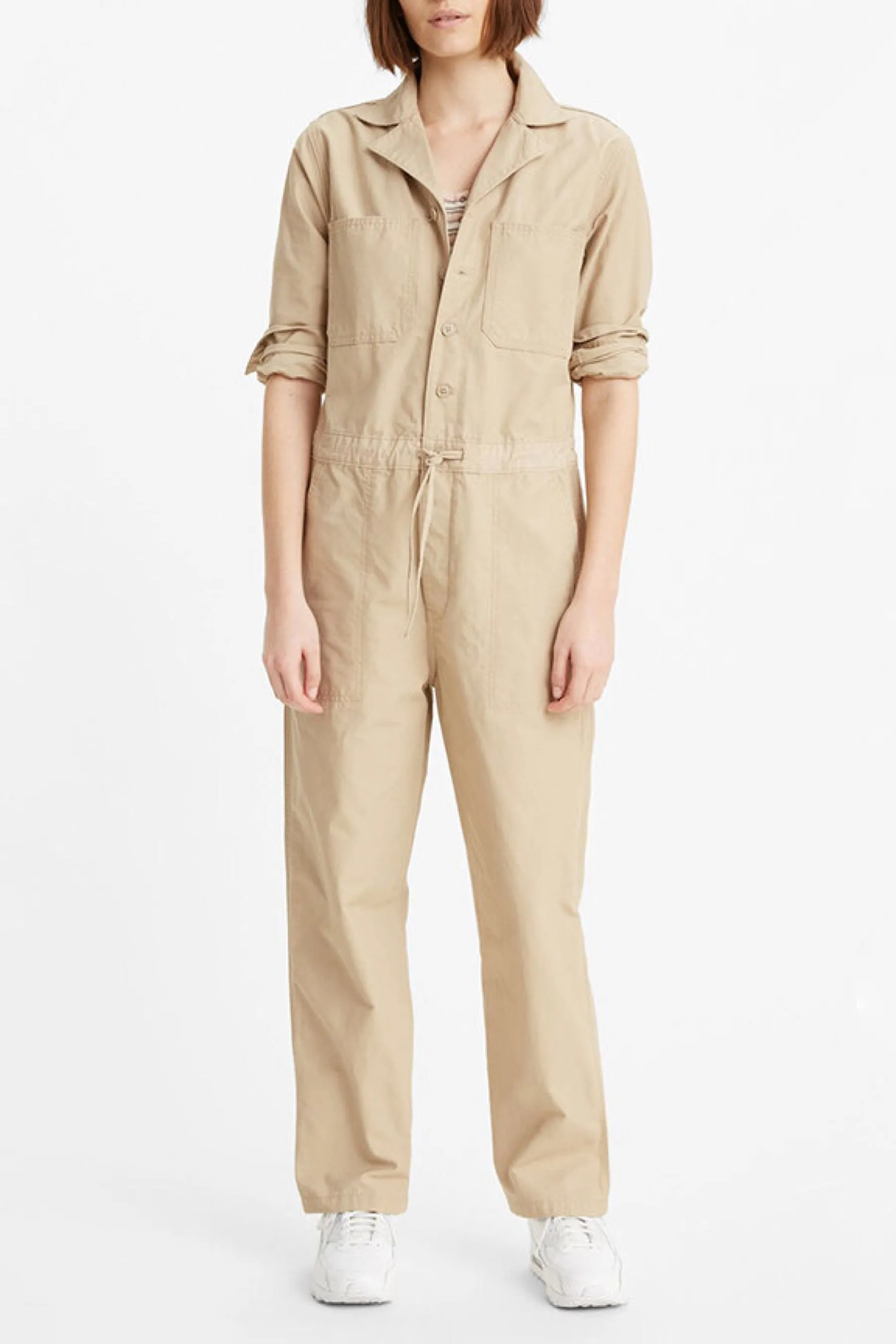 Crisp Twill Utility Jumpsuit