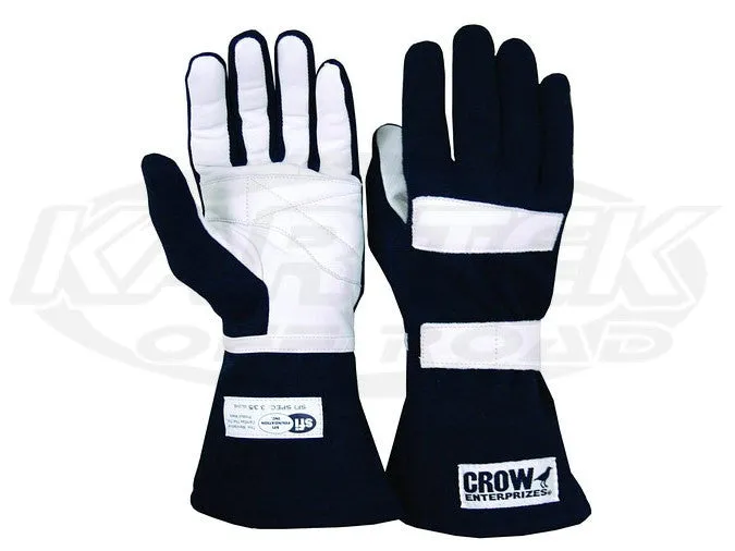 Crow Standard Black Driving Gloves Large