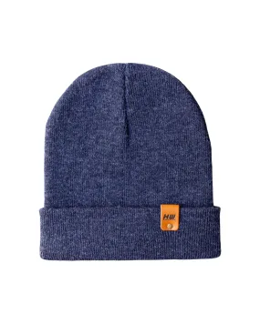 CTD102 HAAKWEAR Knit Cuffed Beanie / Hat - Denim Blue, Made in USA