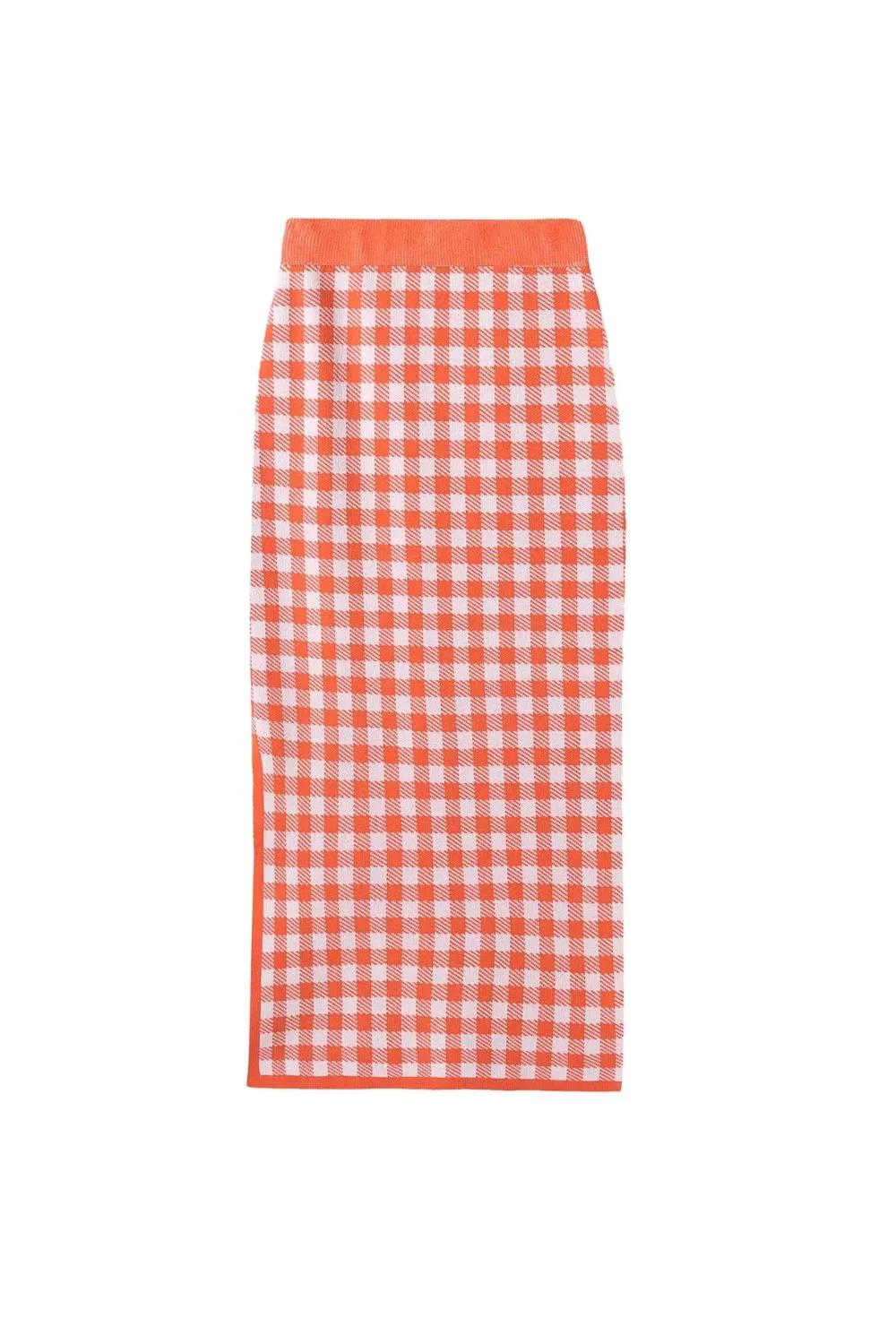 ‘Dalal ' Fine-Strapped Plaid Pencil Skirt & Matching Top Two-Piece Set