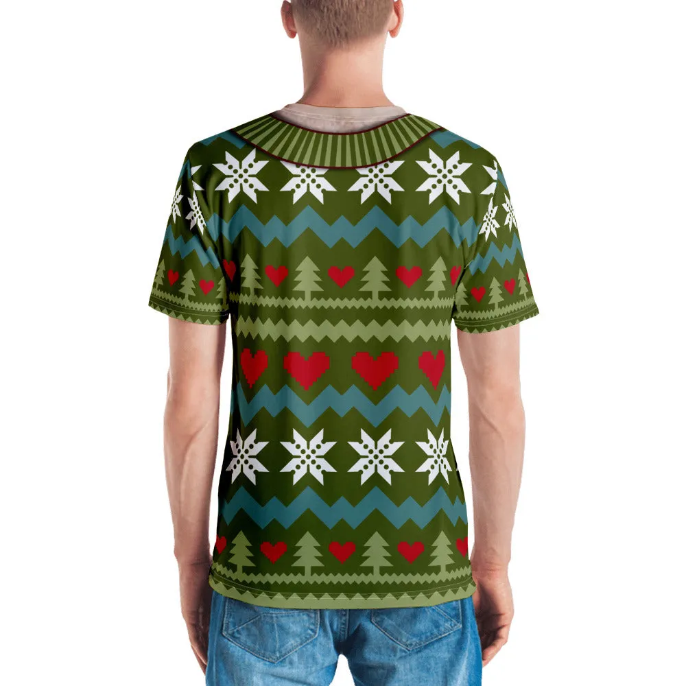 Deep V-Neck Christmas T-shirt