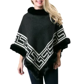 Desiree Poncho Faux Fur