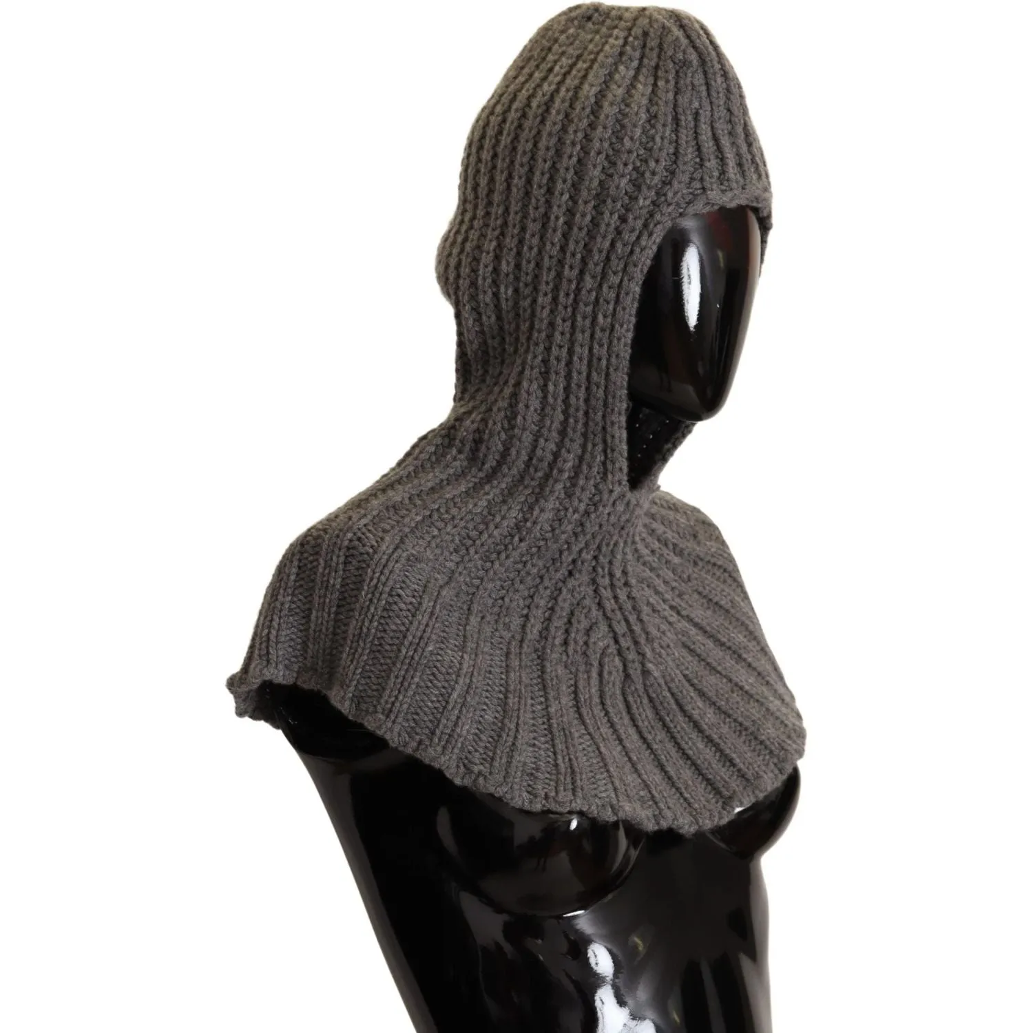 Dolce & Gabbana Elegant Cashmere Hood Scarf in Gray