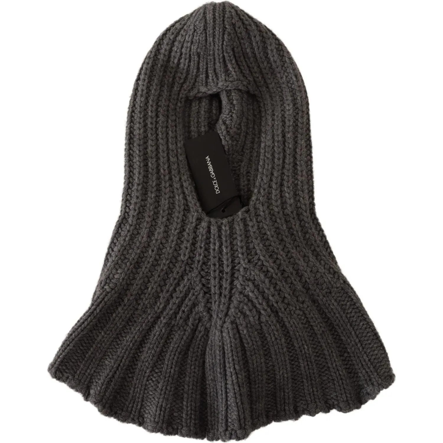 Dolce & Gabbana Elegant Cashmere Hood Scarf in Gray