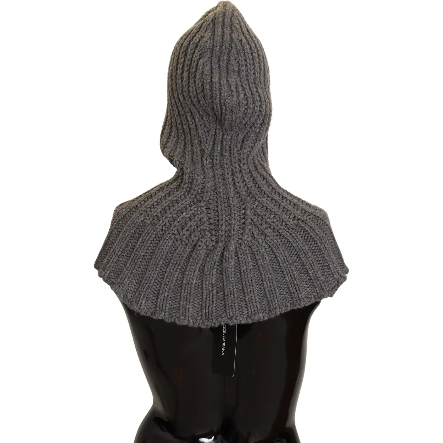 Dolce & Gabbana Elegant Cashmere Hood Scarf in Gray