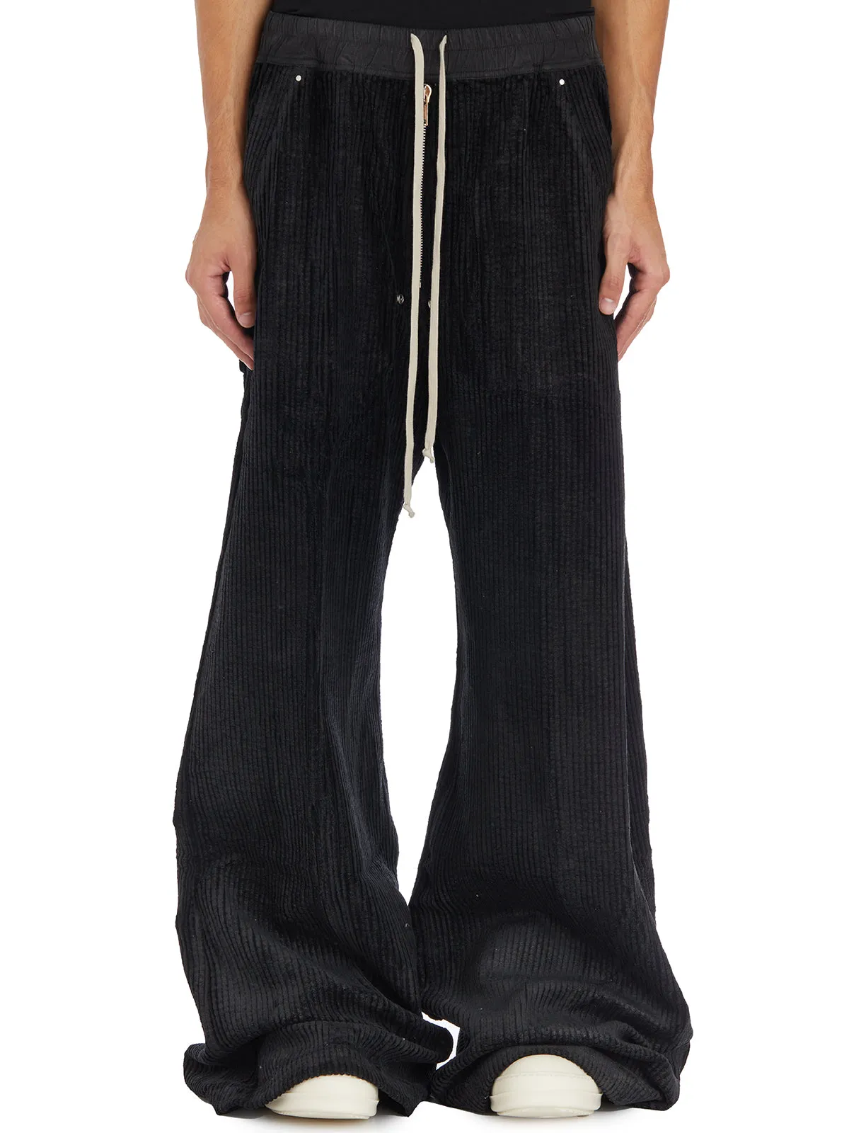 DRKSHDW Wide Leg Velour Trousers - Size M