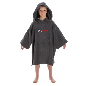 Dryrobe Youth Kids Organic Cotton Short Sleeve Towel Robe - Slate Grey