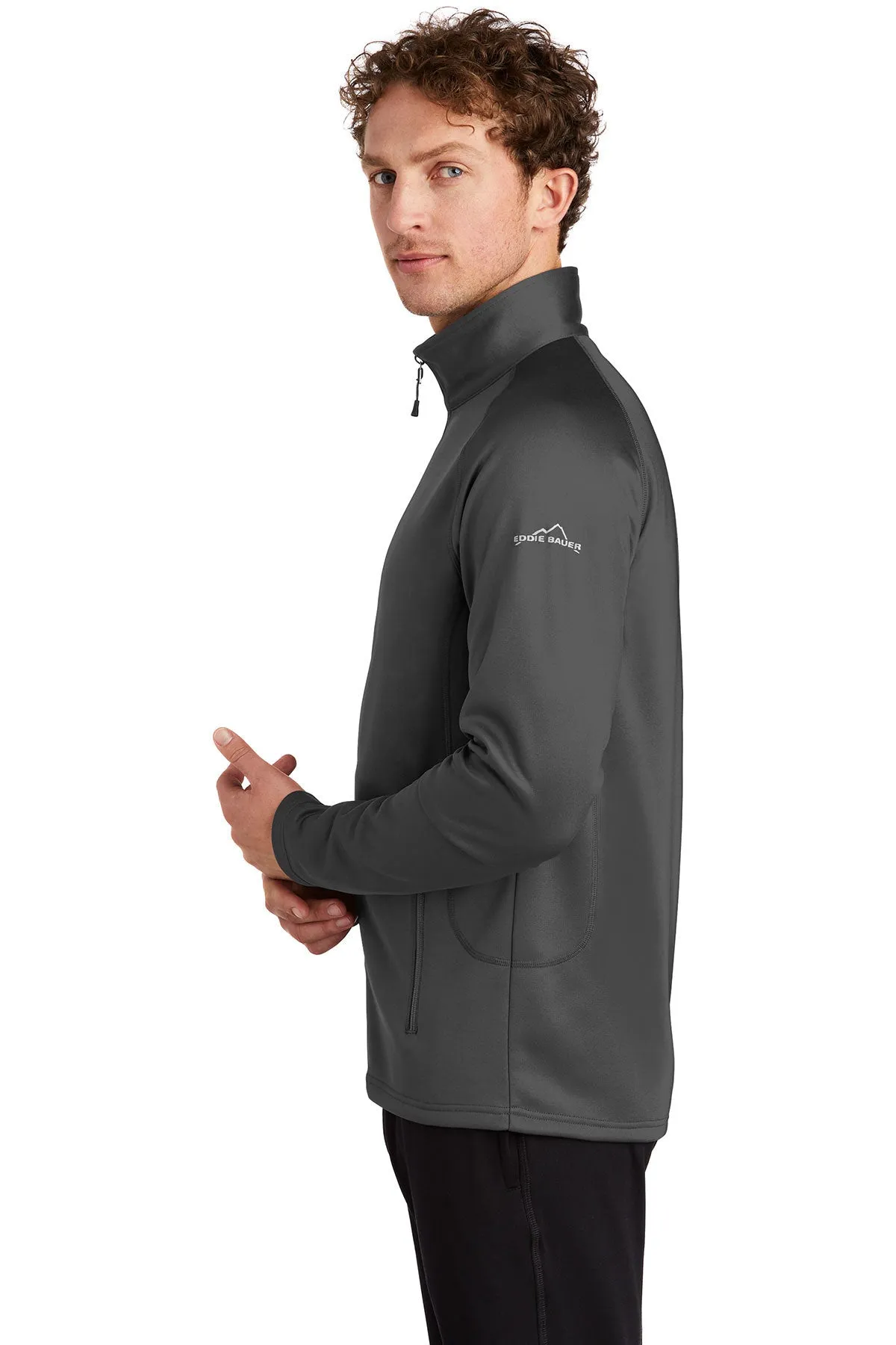 Eddie Bauer Smooth Fleece Custom Layer Jackets, Iron Gate