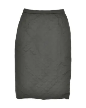 ELEGANT PROJECT Womens Quilted Pencil Skirt IT 42 Medium Black Polyester