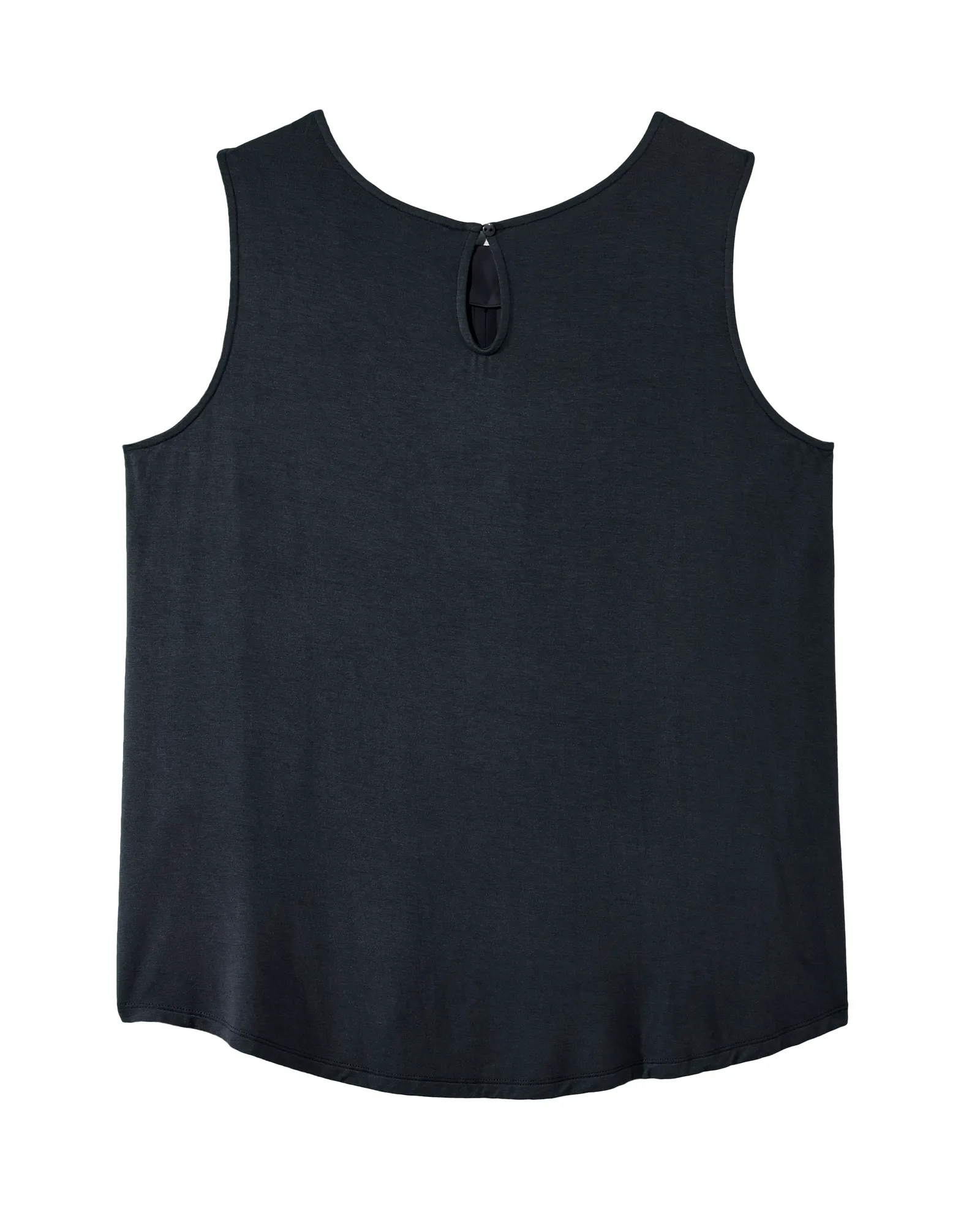 Esmeralda Sleeveless Front Pleat Tank | Navy