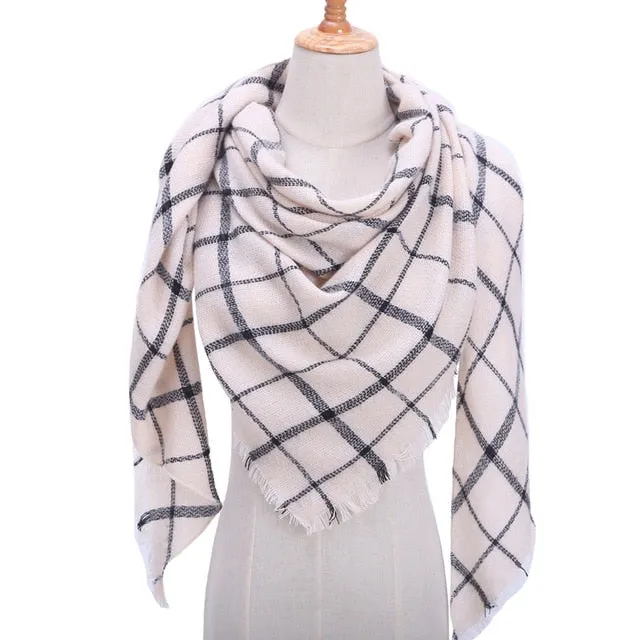 Fashion Winter Silk Scarf Printed Bandana Shawl #FS-1