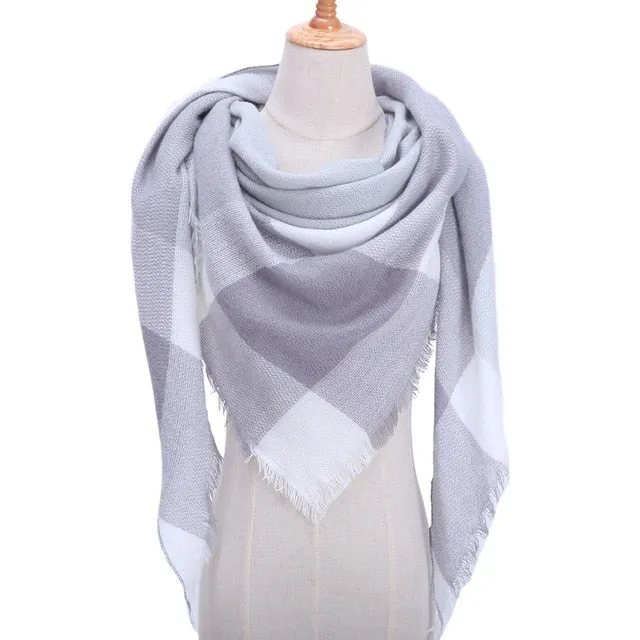 Fashion Winter Silk Scarf Printed Bandana Shawl #FS-1