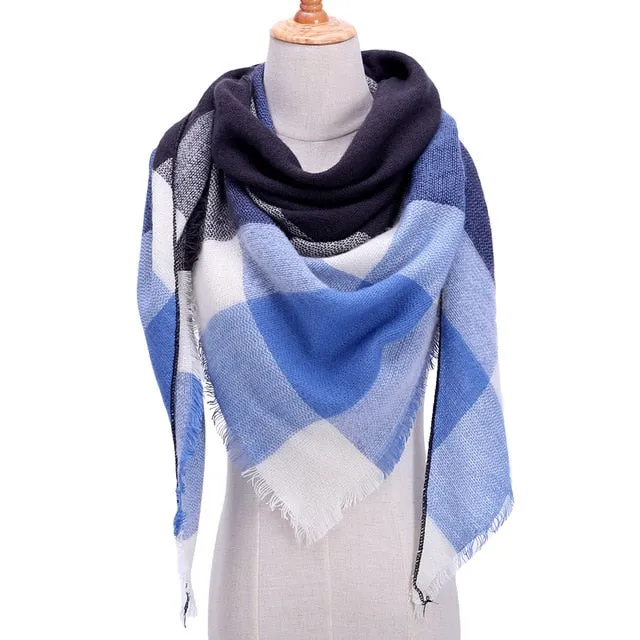 Fashion Winter Silk Scarf Printed Bandana Shawl #FS-1