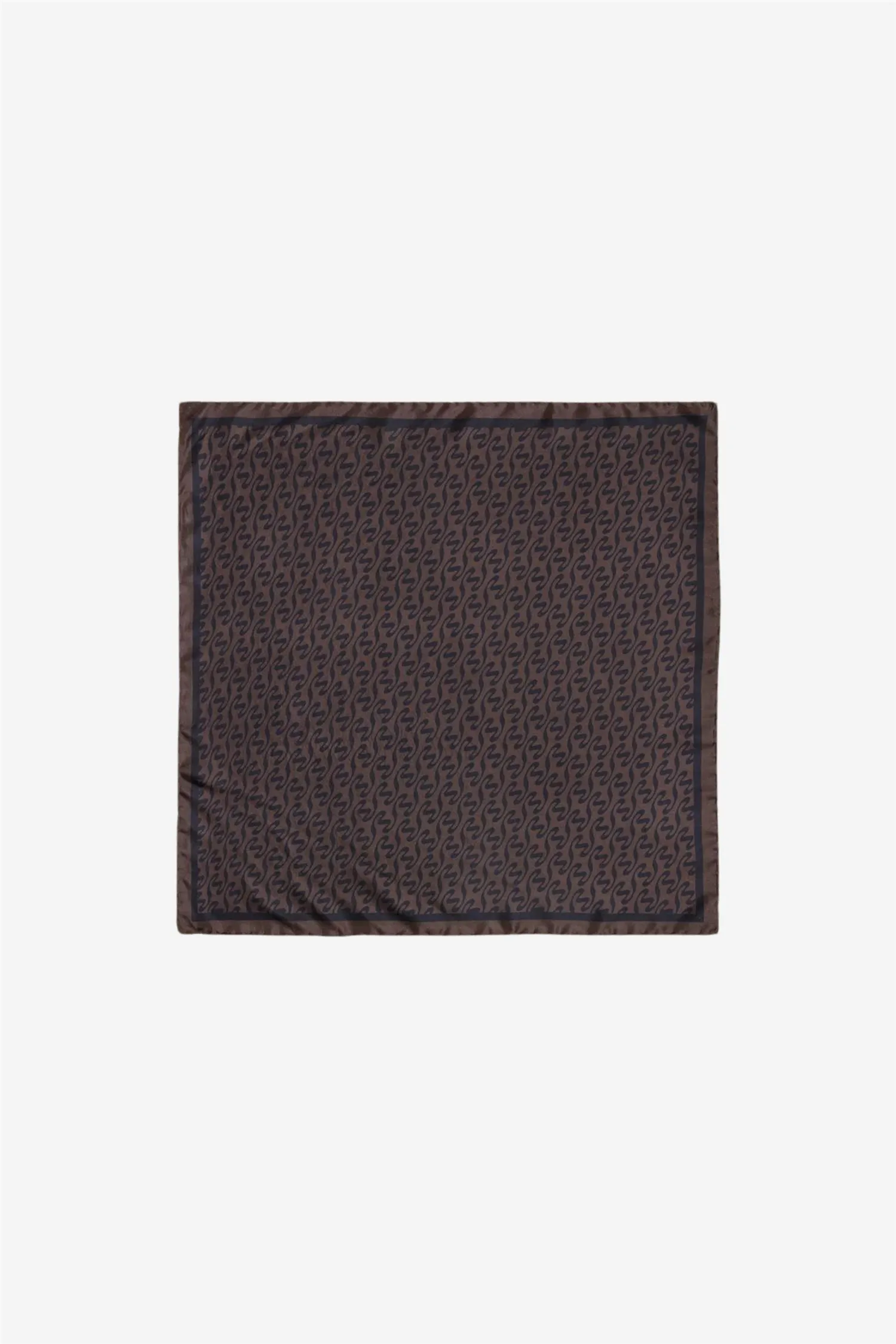 Fine Scarf Monogram Brown Mix