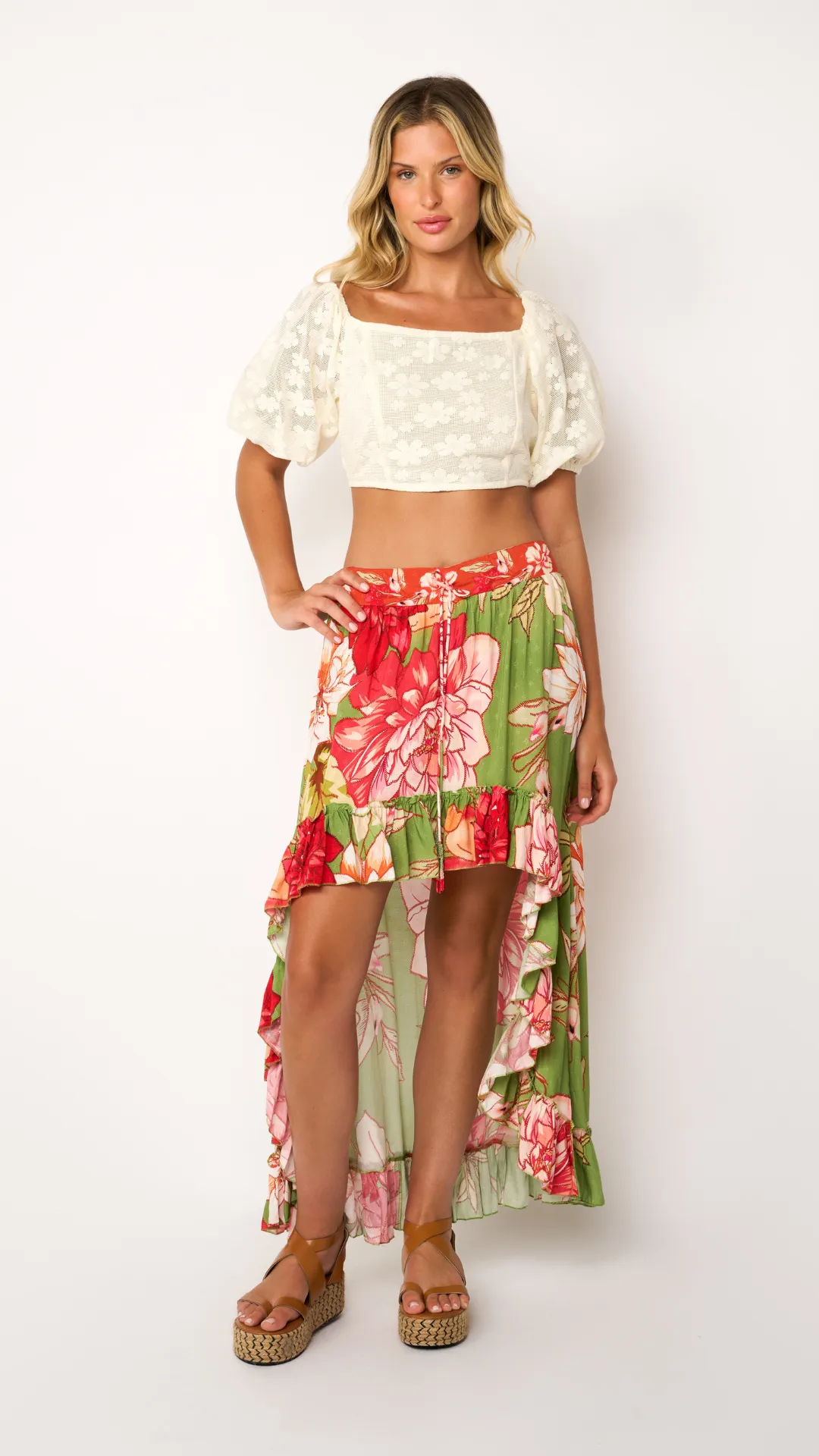 Flora Hi-Low Skirt