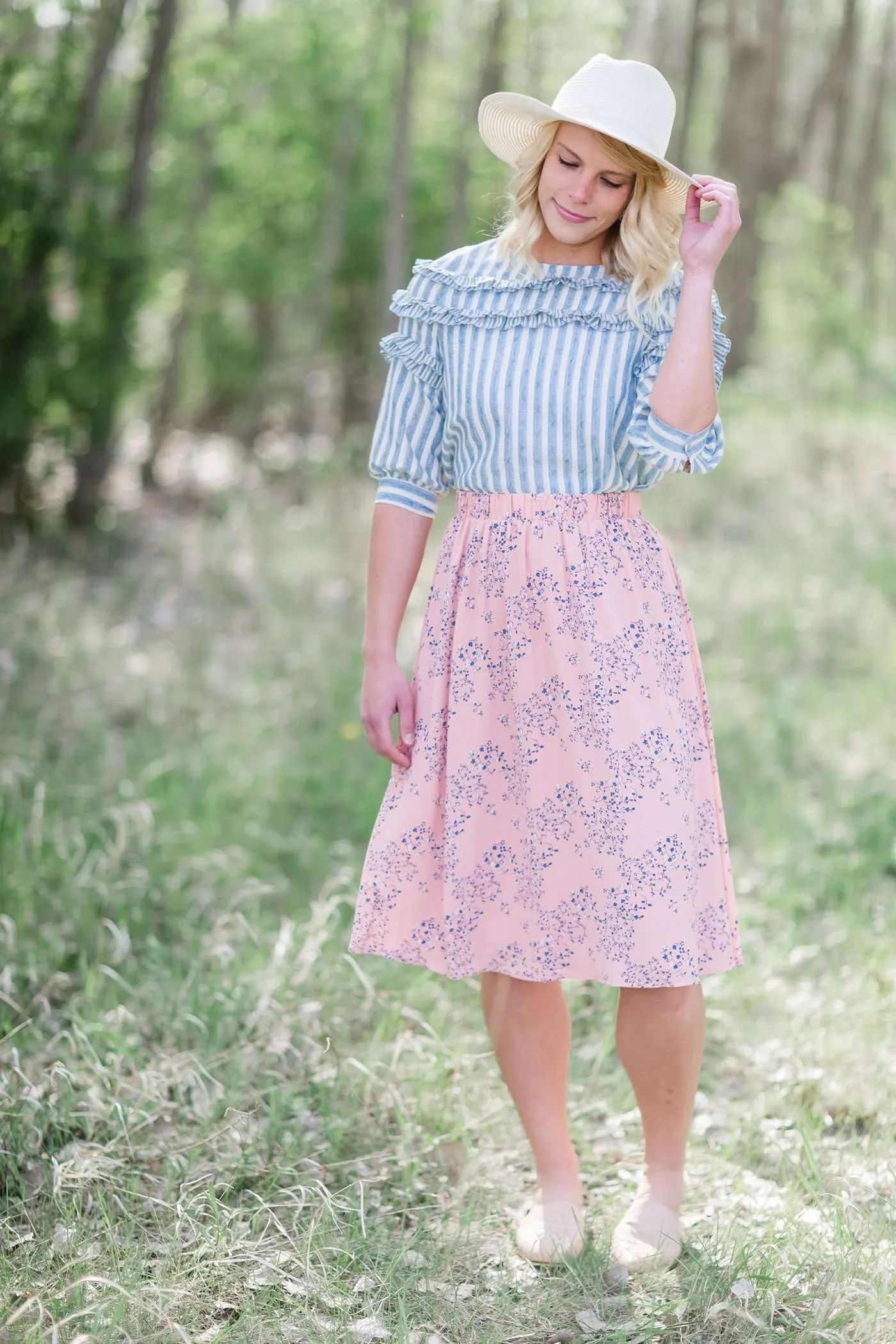 Floral Midi Skirt