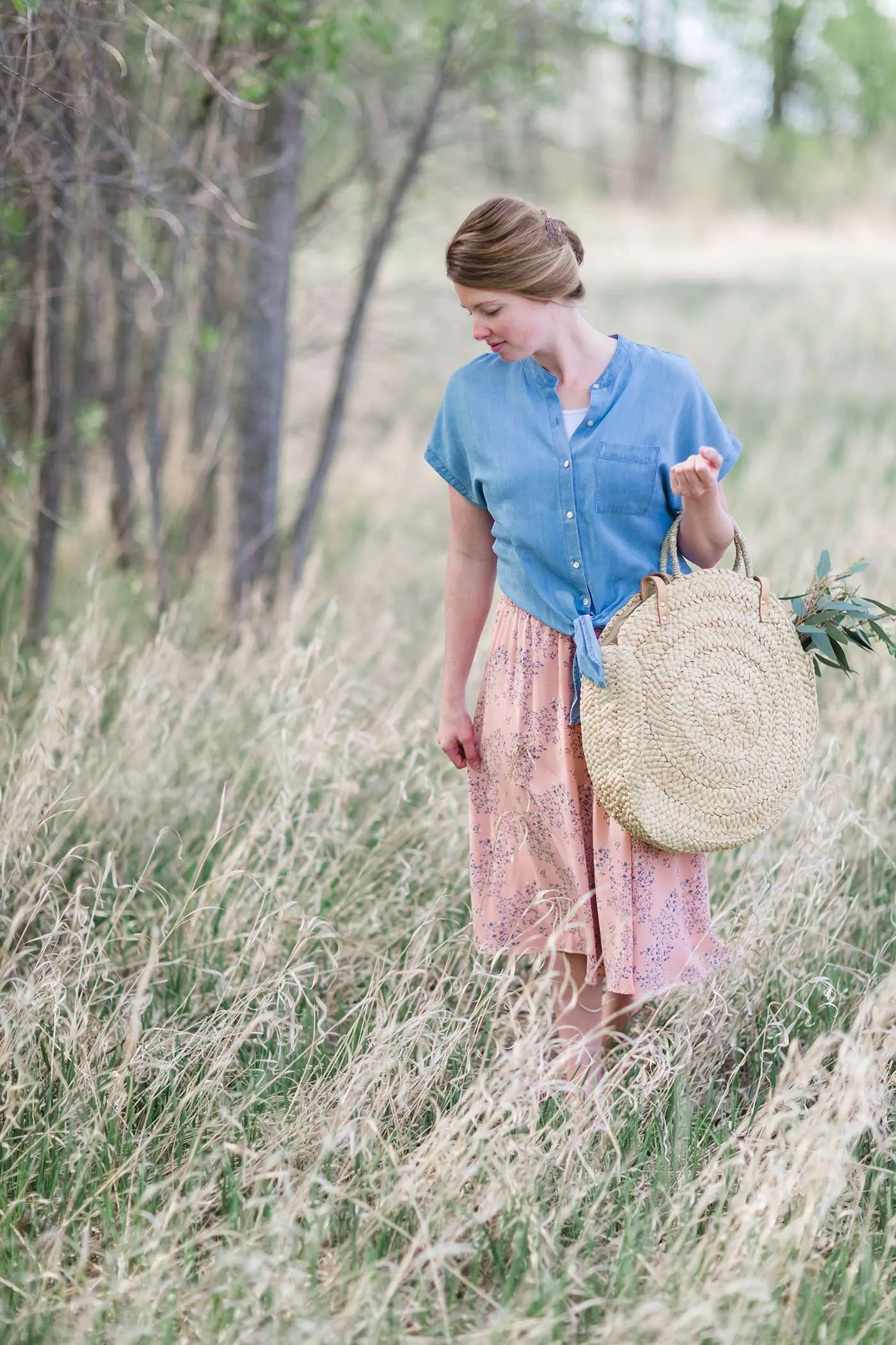 Floral Midi Skirt