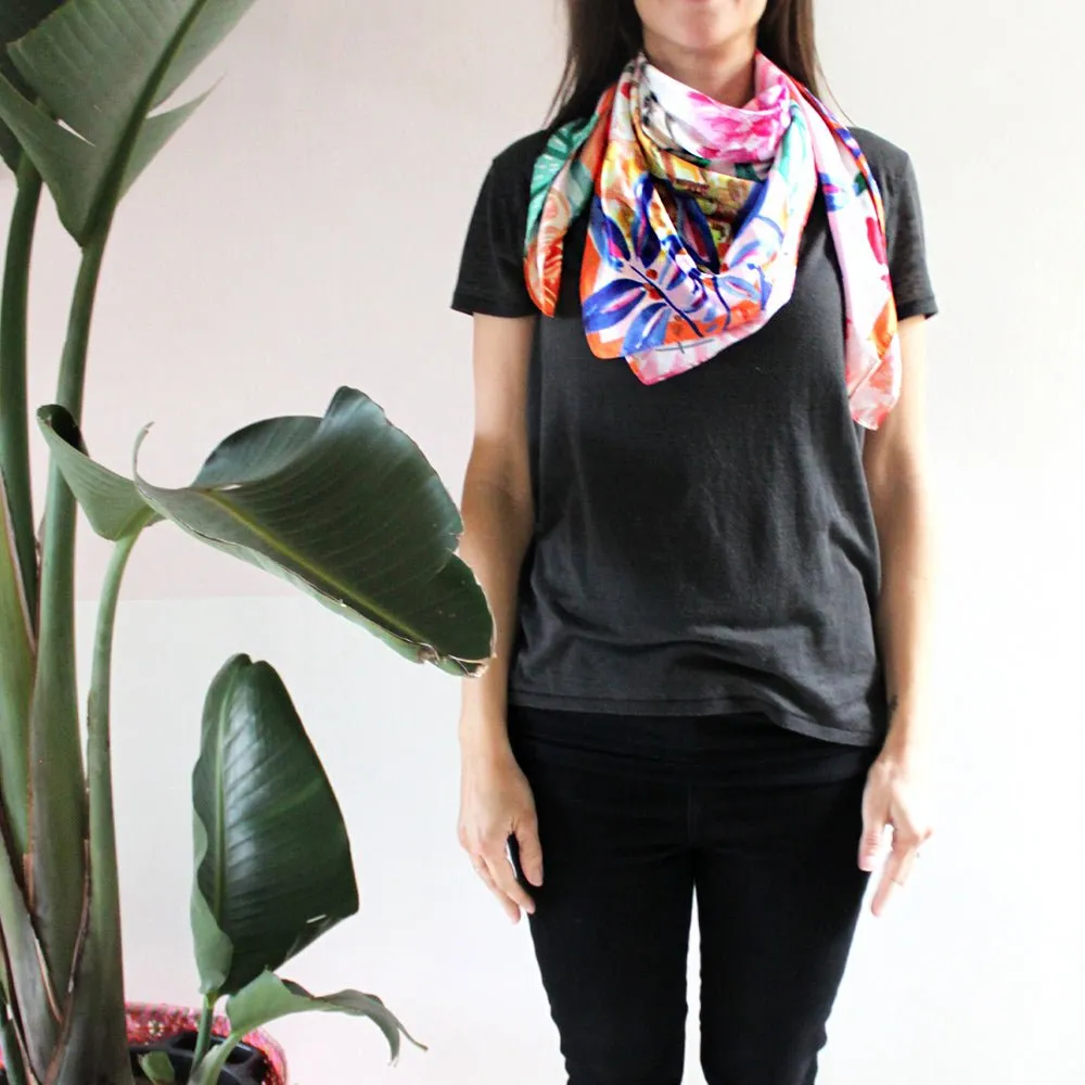 Frida Kahlo Square Fruit Scarf