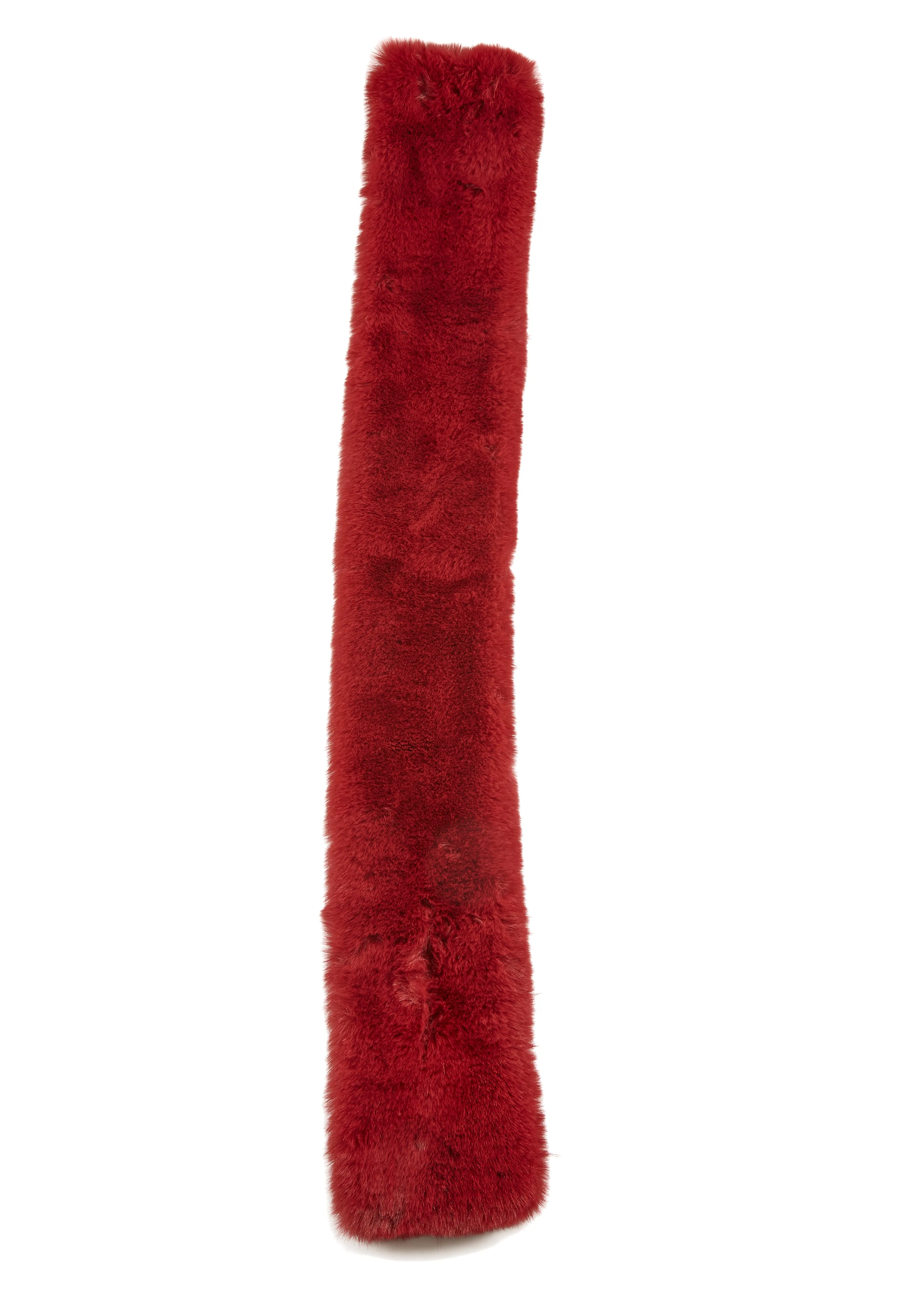 Fur5Eight Red Faux Fur Loop Scarf