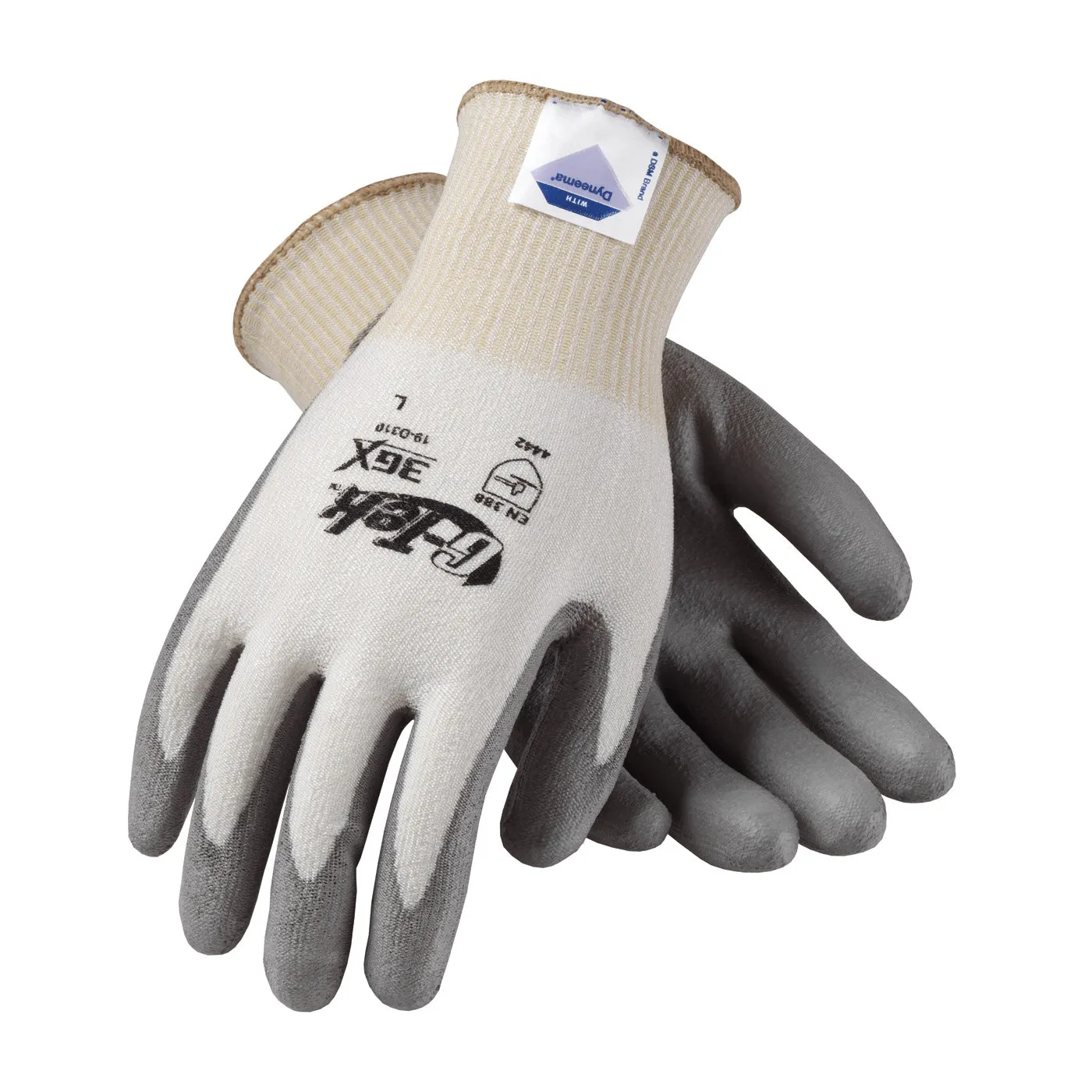 G-Tek 3GX 19-D310 Seamless Knit Dyneema Diamond Blended with Polyurethane Coated Flat Grip Safety Glove (One Dozen)