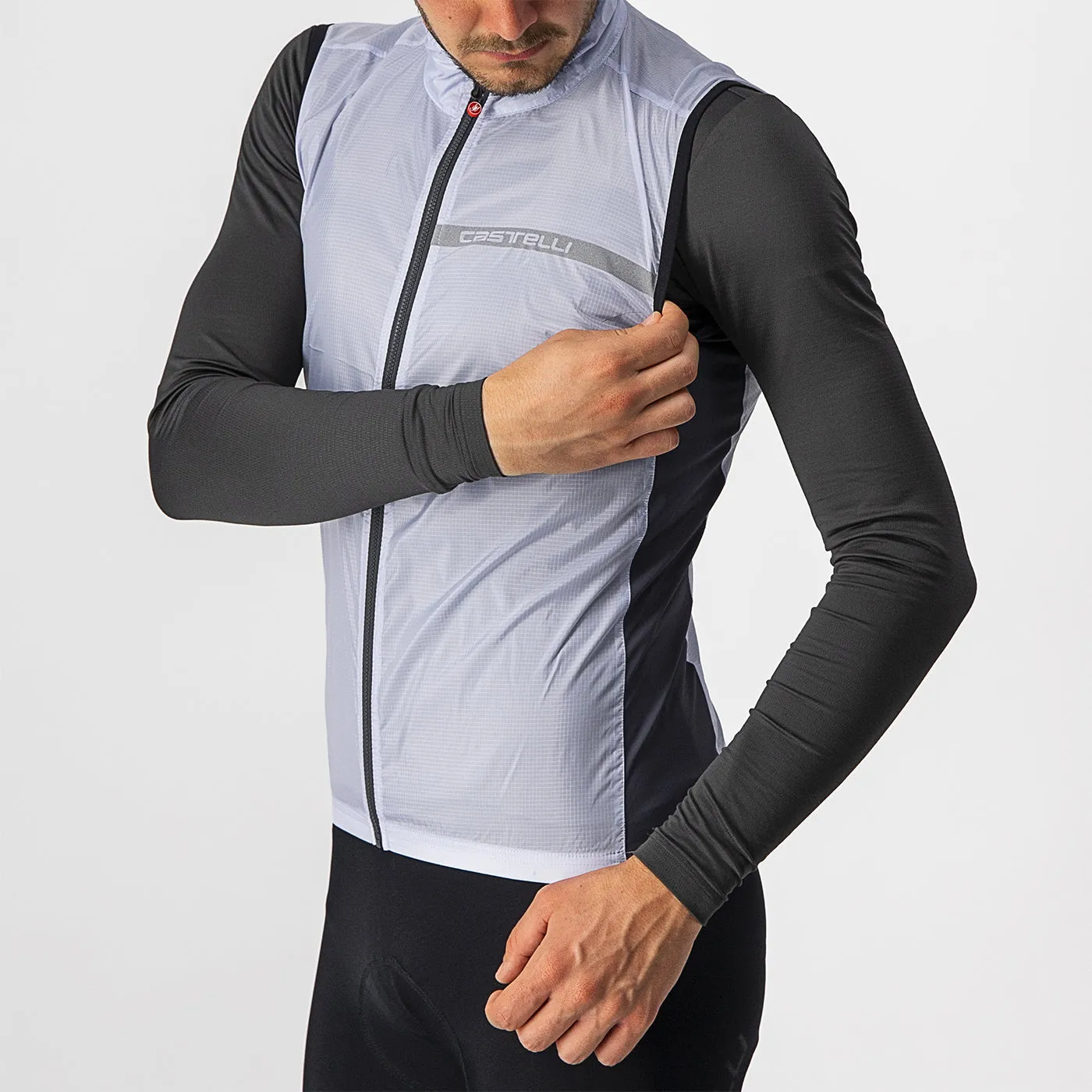 Gilet Castelli Squadra Stretch - Grigio