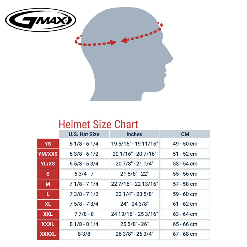 GMax MD04 Black Modular Helmet