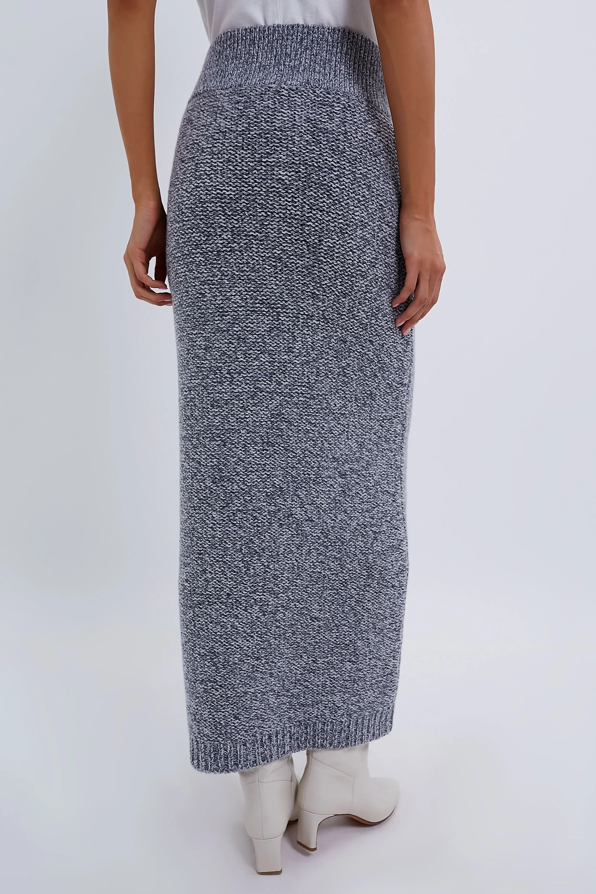 Grey Lynette Cable Skirt