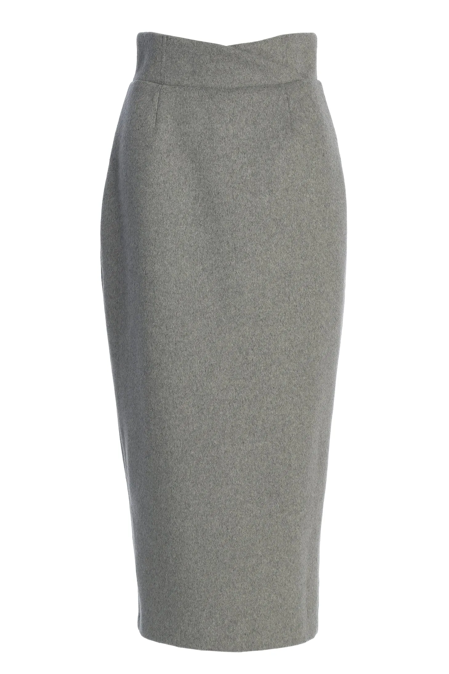 Grey Nostalgia High Waist Skirt