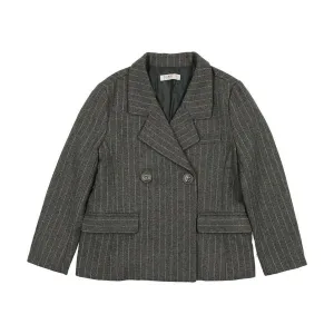 Grey Pinstripe Blazer