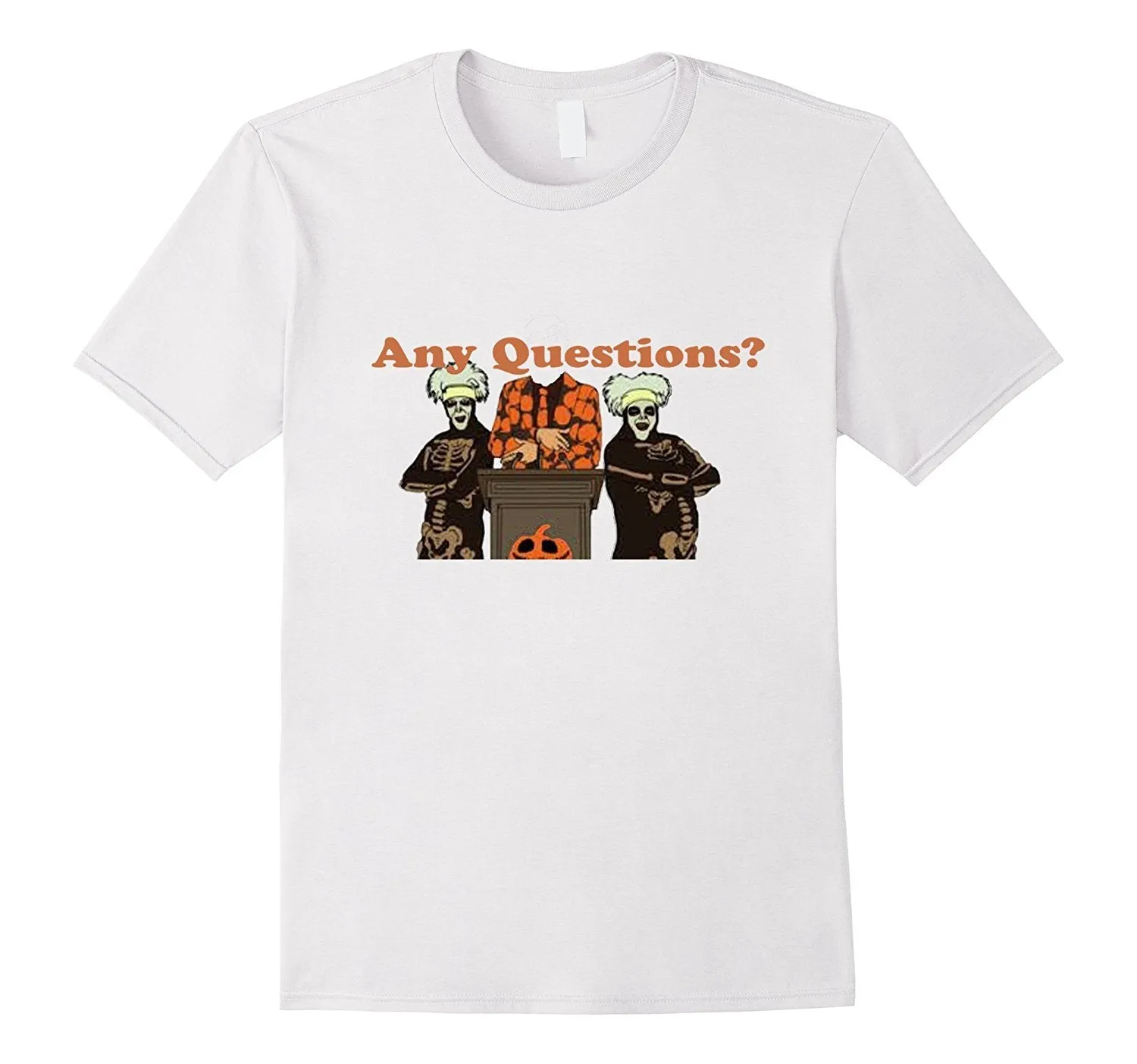 Halloween T shirt |David S. Pumpkins Any Questions Halloween