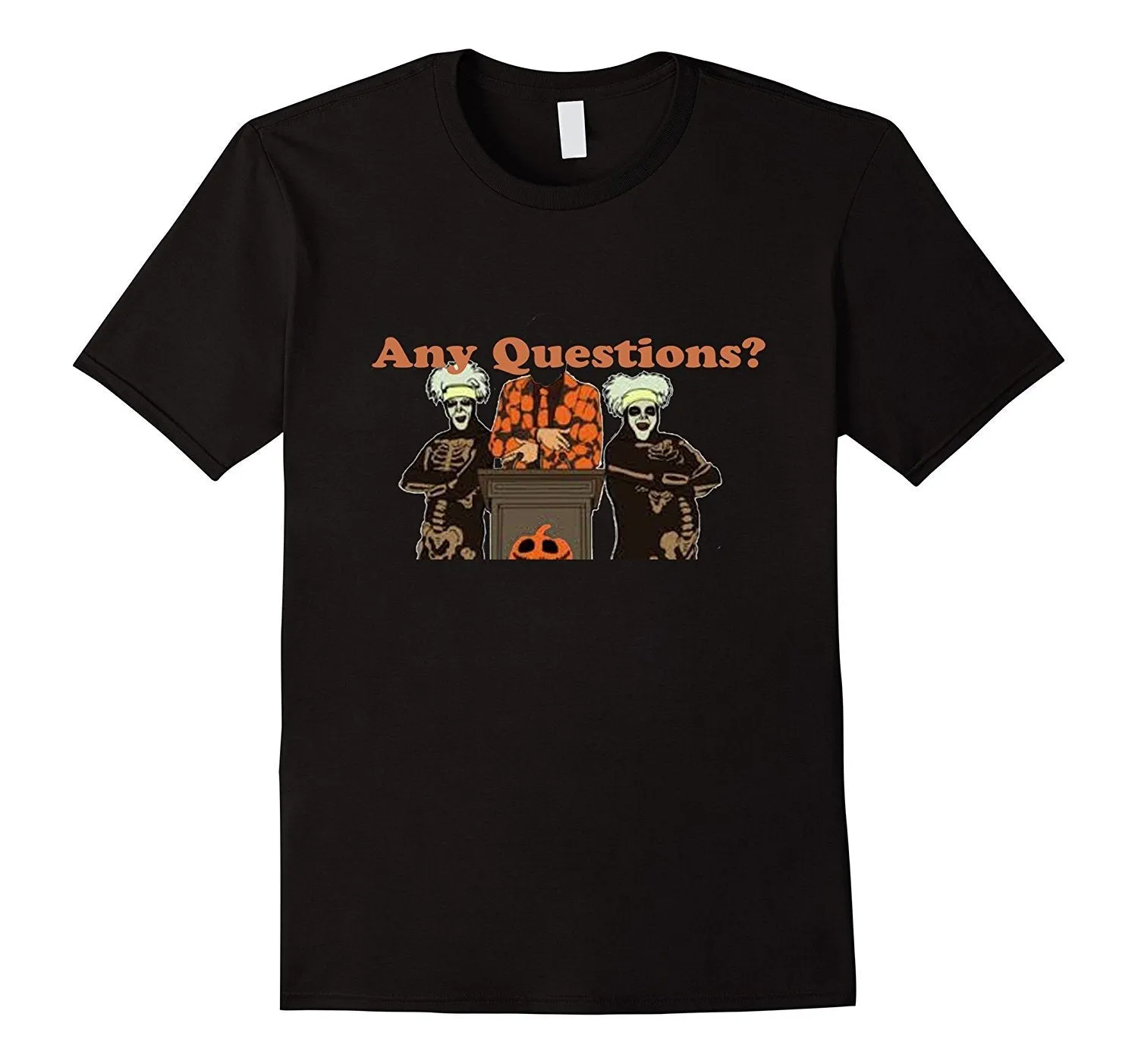 Halloween T shirt |David S. Pumpkins Any Questions Halloween