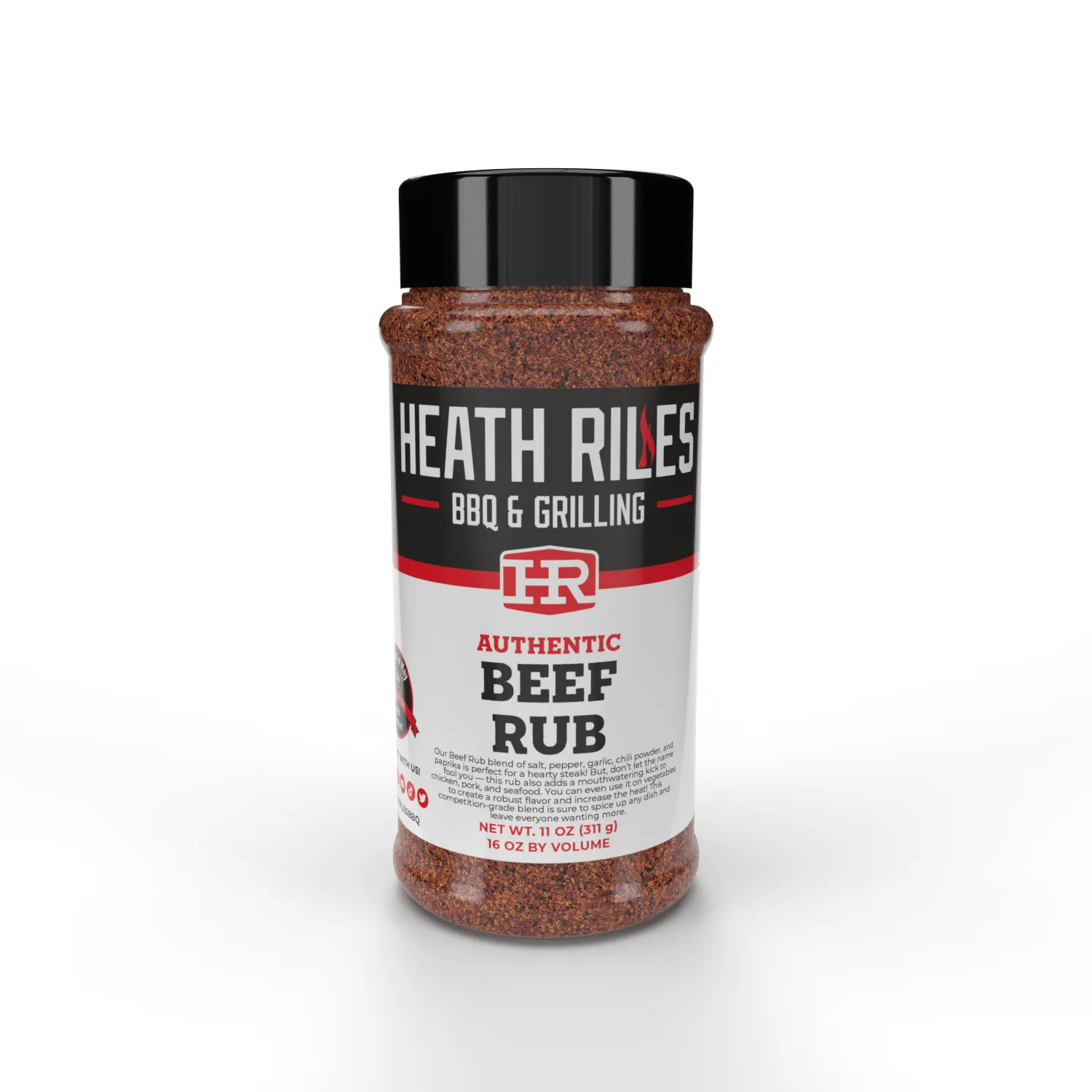 Heath Riles Beef Rub 16 oz.