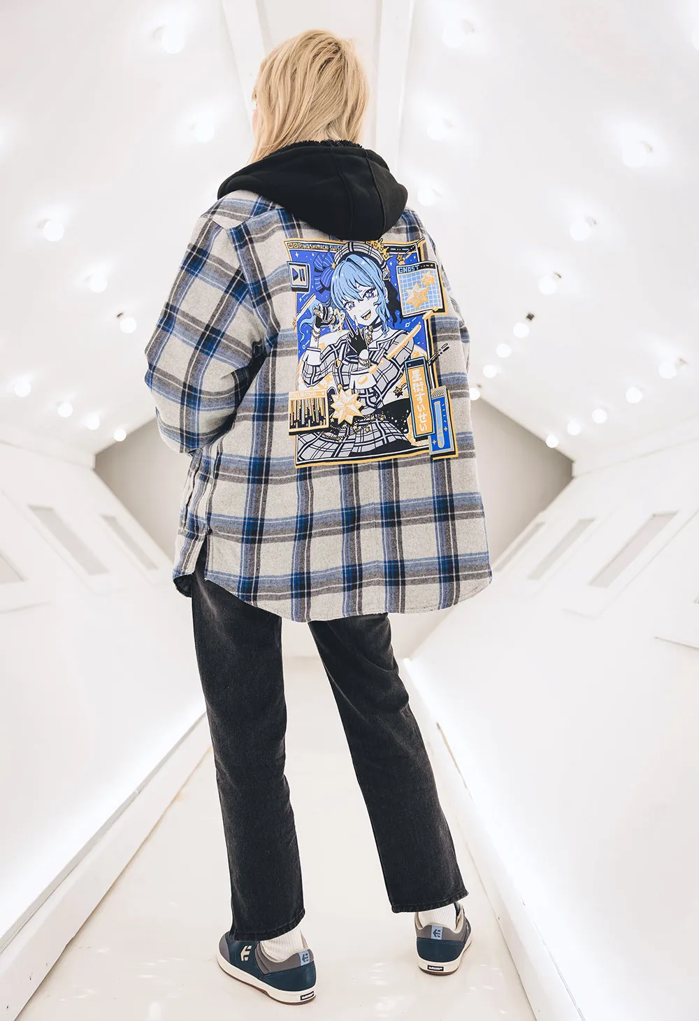 HOSHIMACHI SUISEI @ NYC Quilted Plaid Jacket