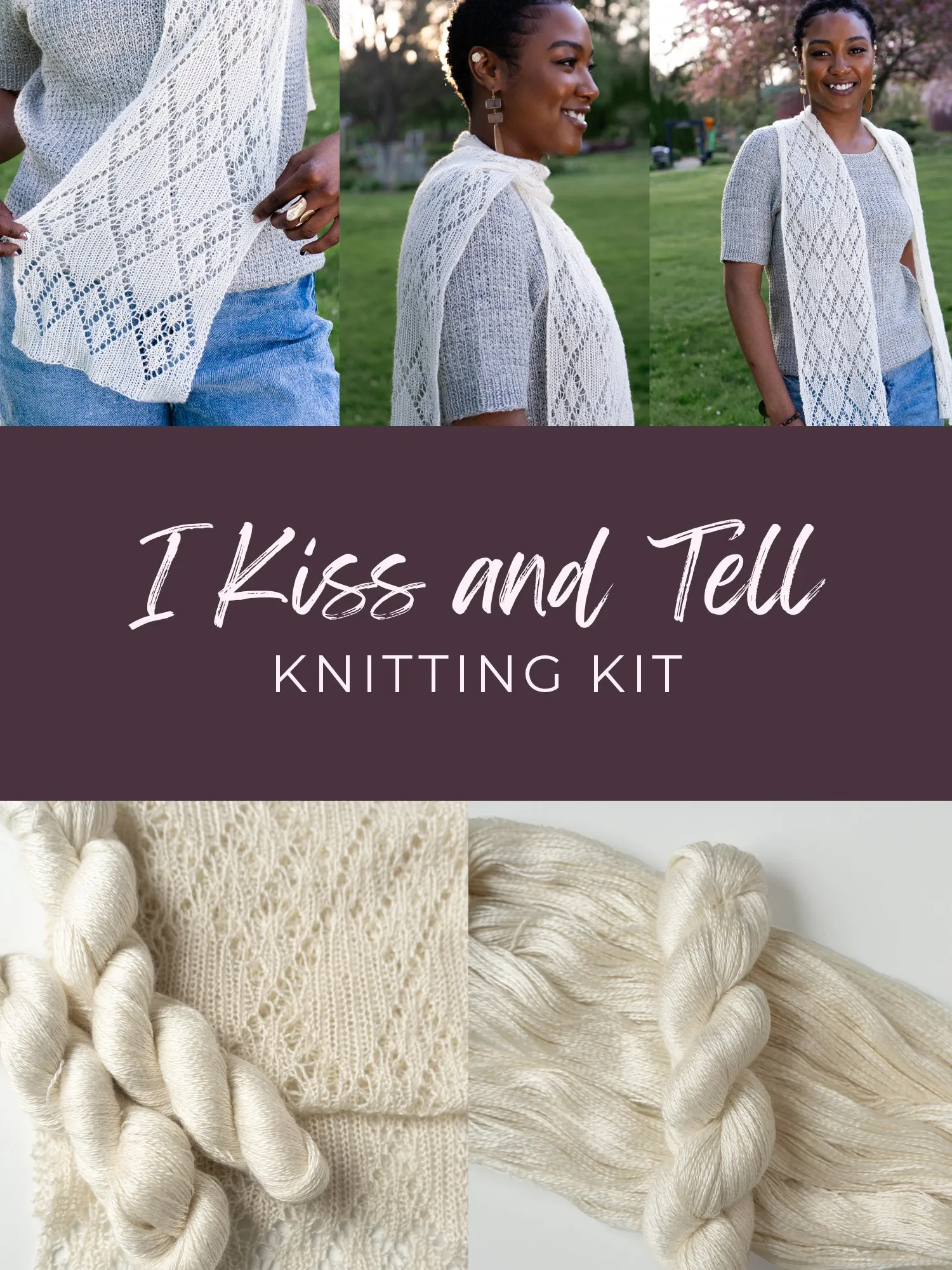 I Kiss and Tell Kit <br><small>yarn & knitting pattern kit</small>