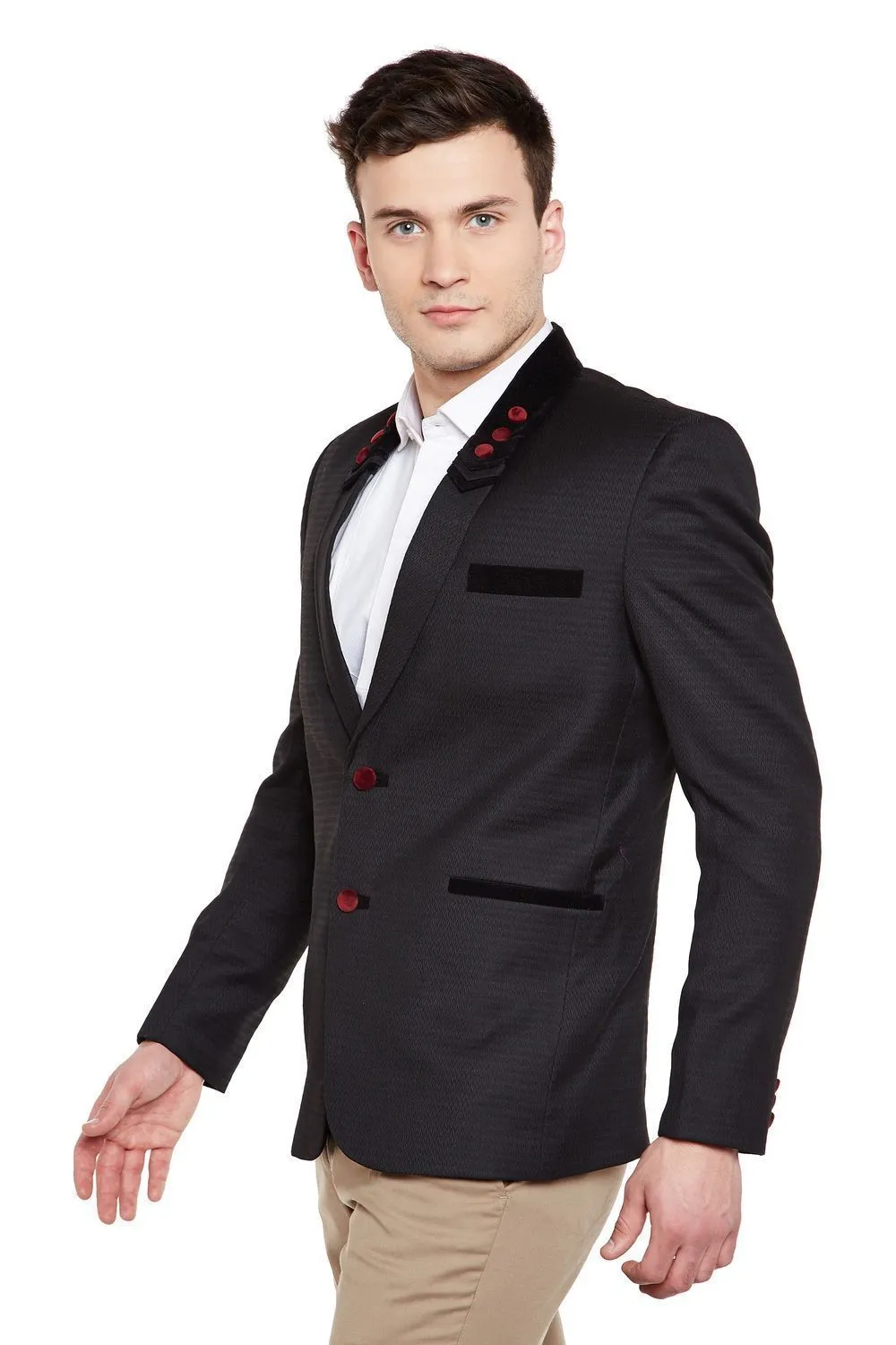 Imported Rayon Black Blazer