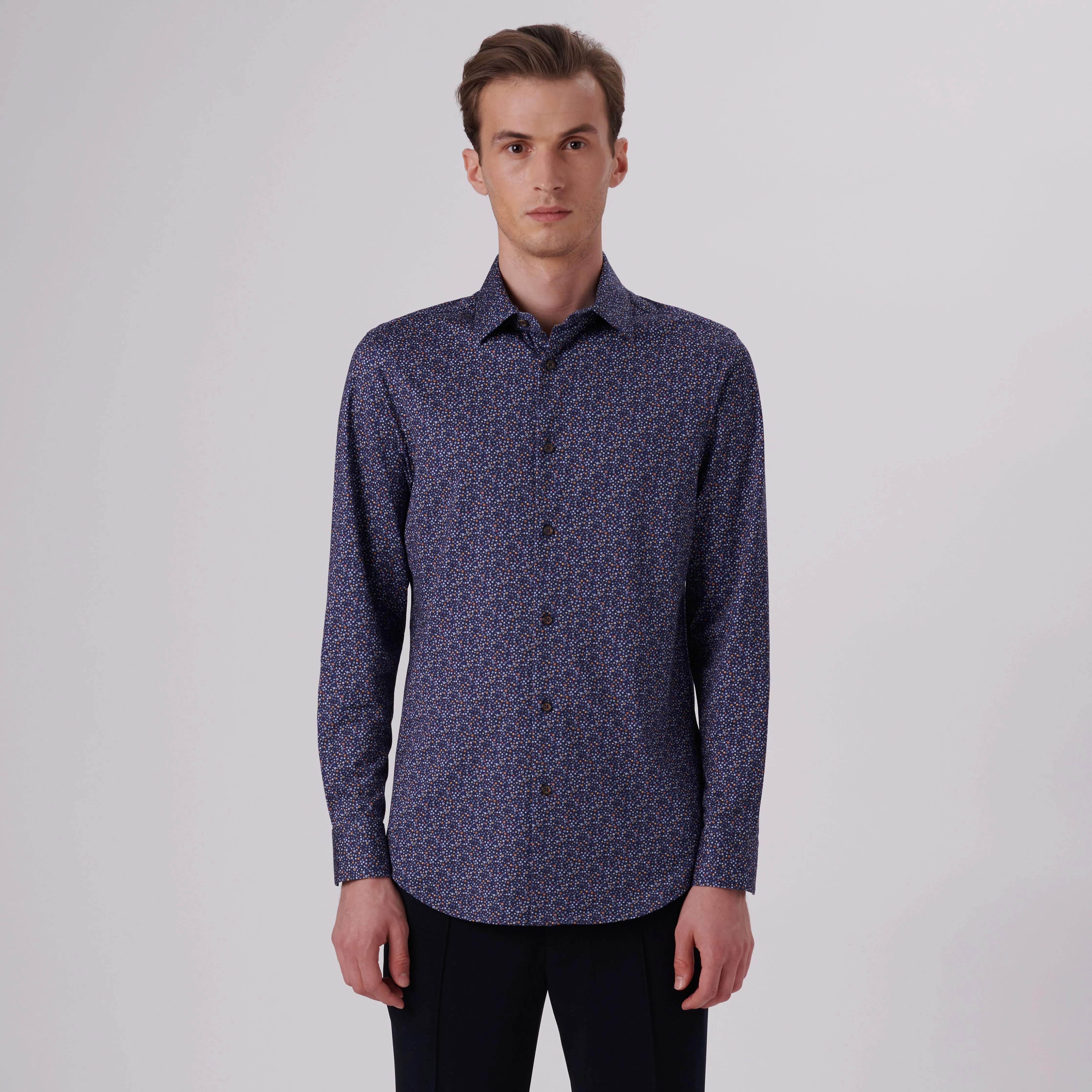 James Mini Square Confetti Print OoohCotton Shirt