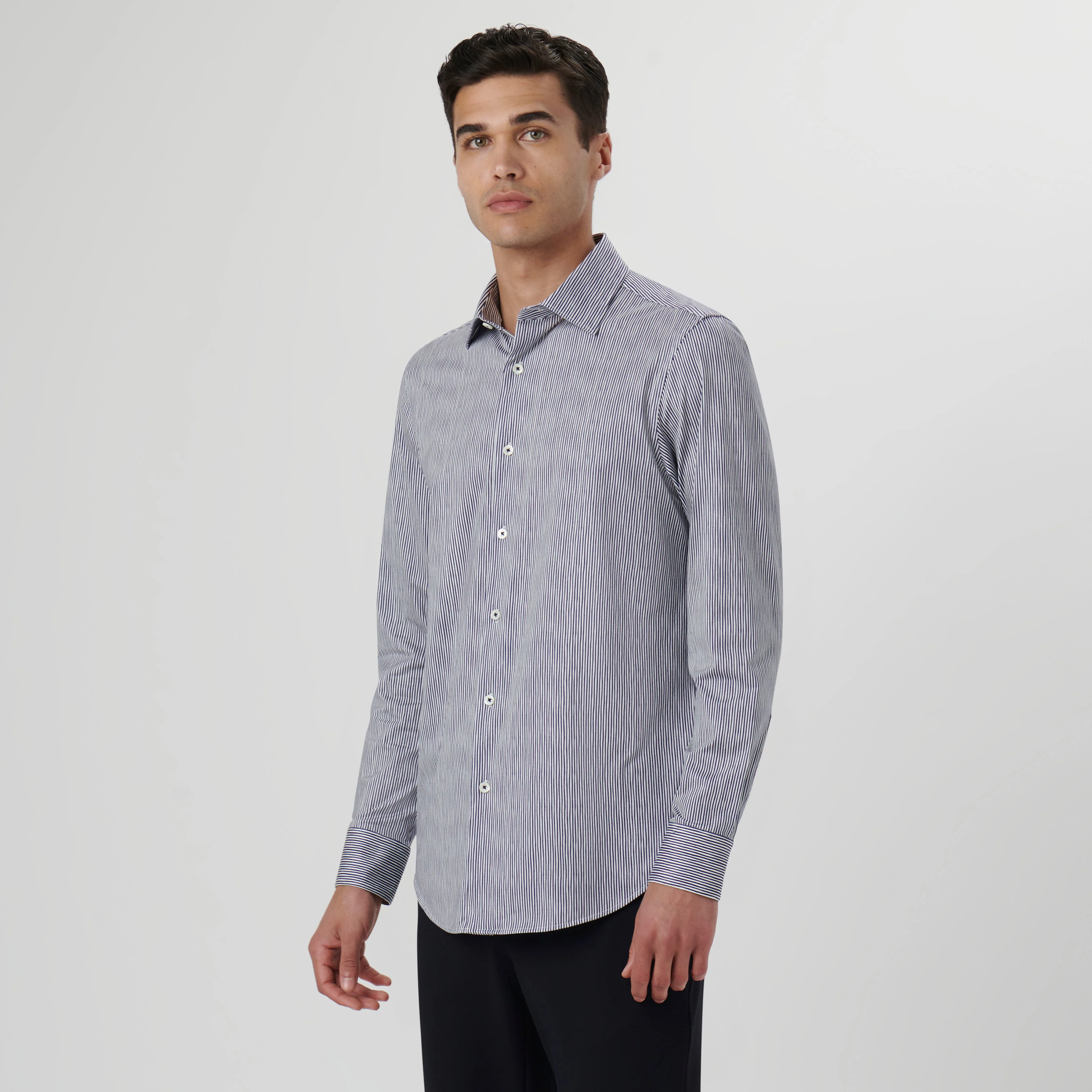 James Pencil Stripe OoohCotton Shirt