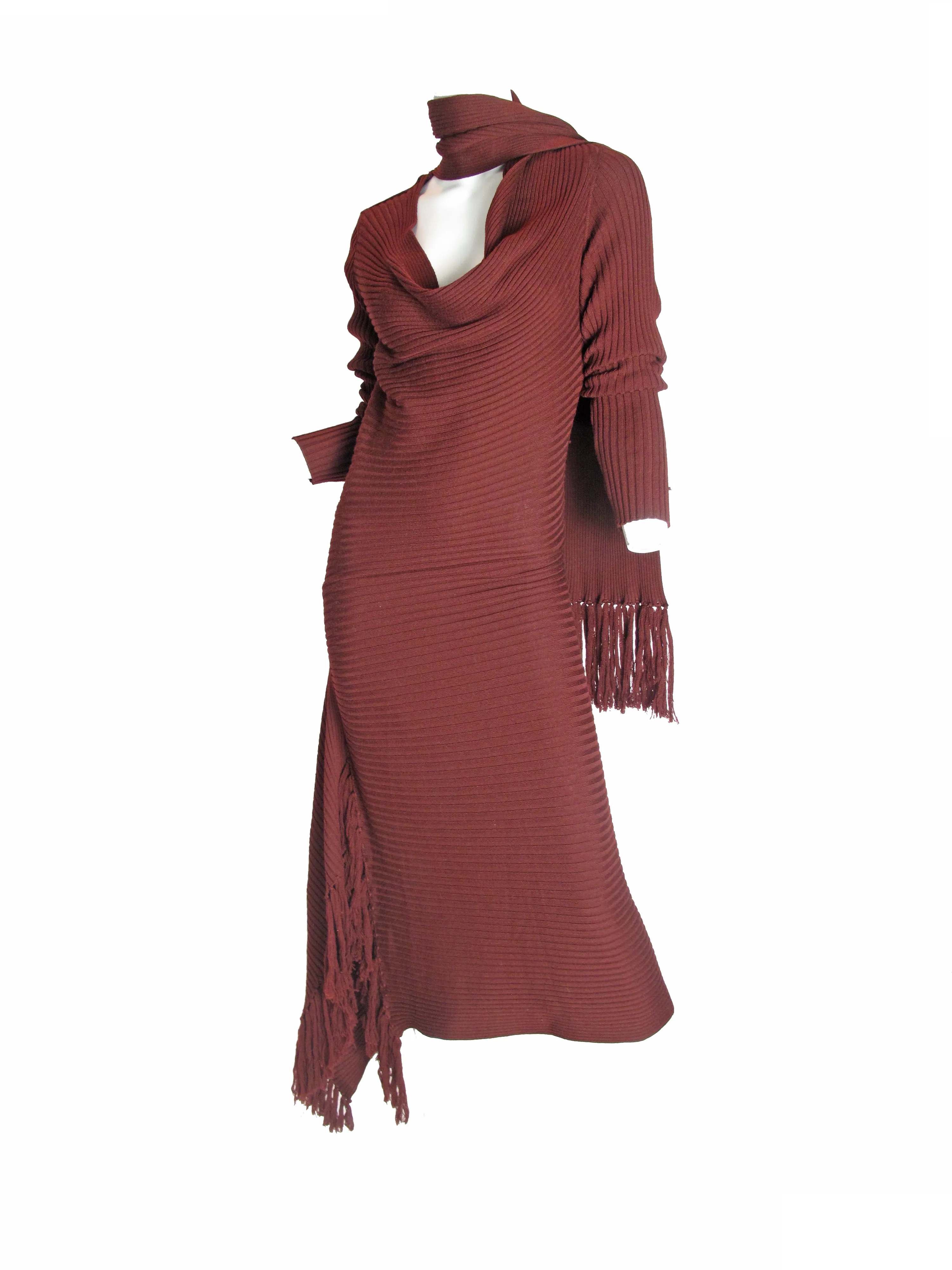 JEAN PAUL GAULTIER Knit Scarf Dress