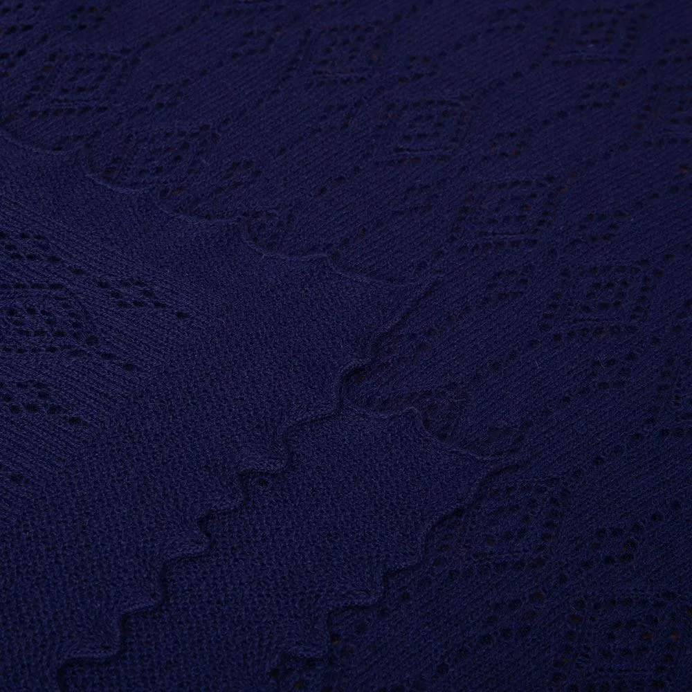 Jewel Cashmere Scarf - Navy