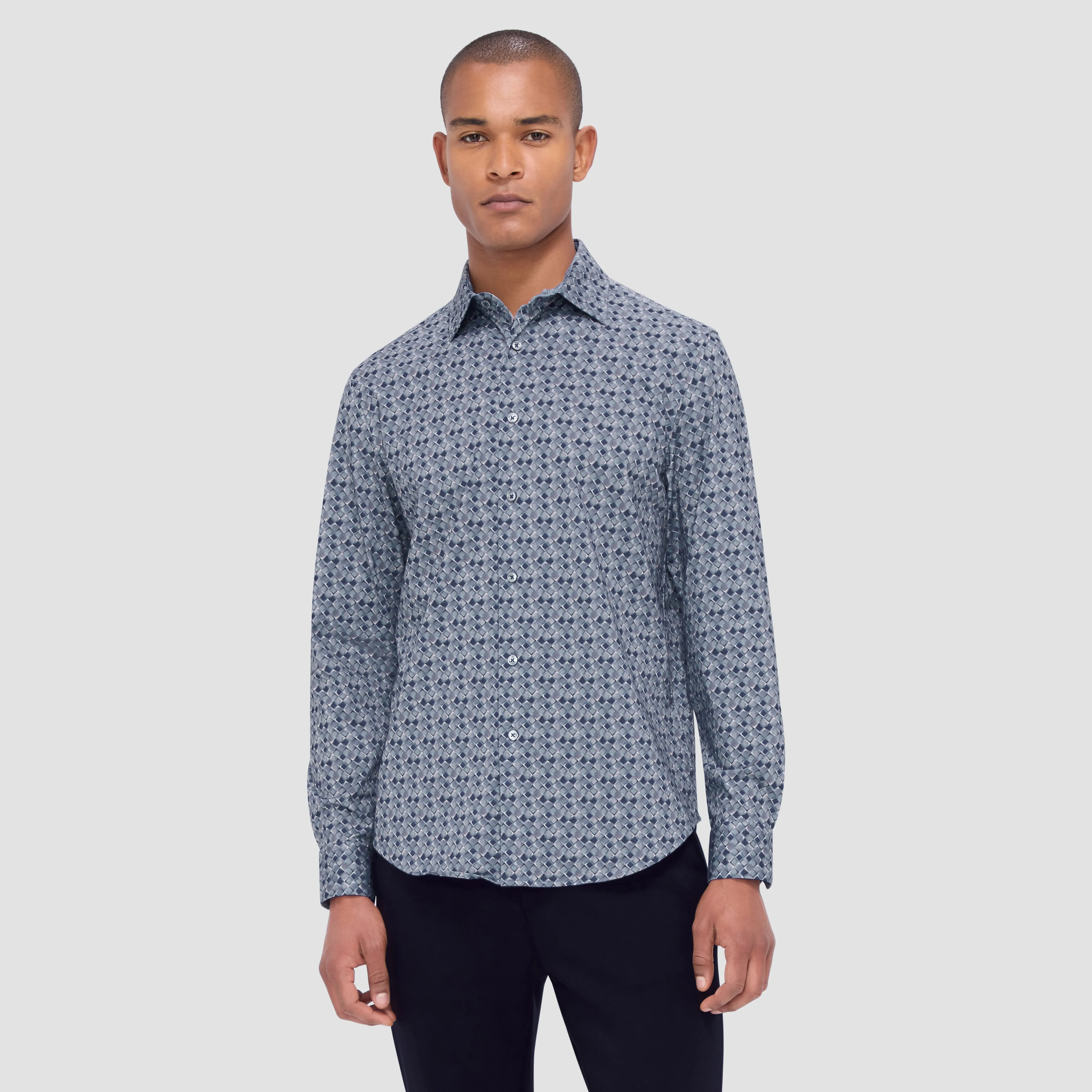 Jimmy Double Sided Mosaic/Geometric OoohCotton Shirt