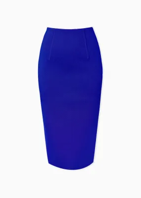 Jolie - Royal Blue Executive Suit Skirt