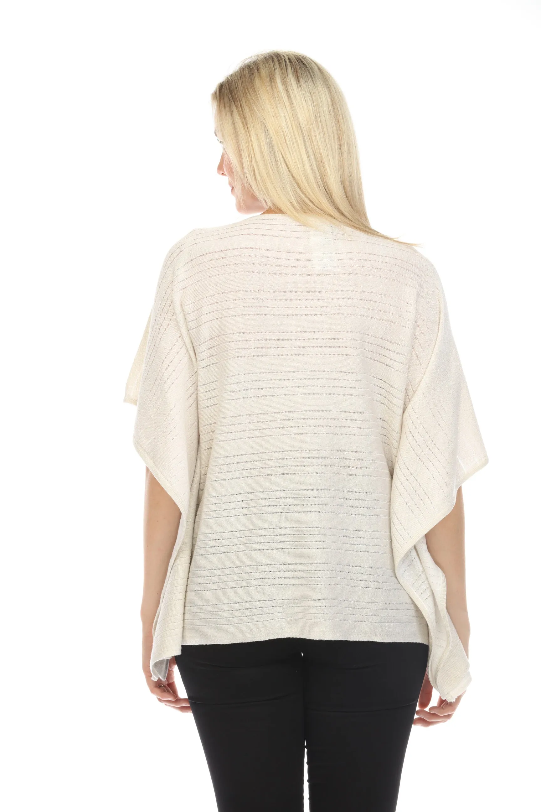 Joseph Ribkoff Champagne Knit Dolman Sleeve Poncho Top 242906