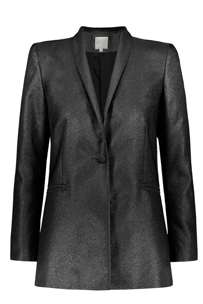 KAAMOS blazer in shimmering black