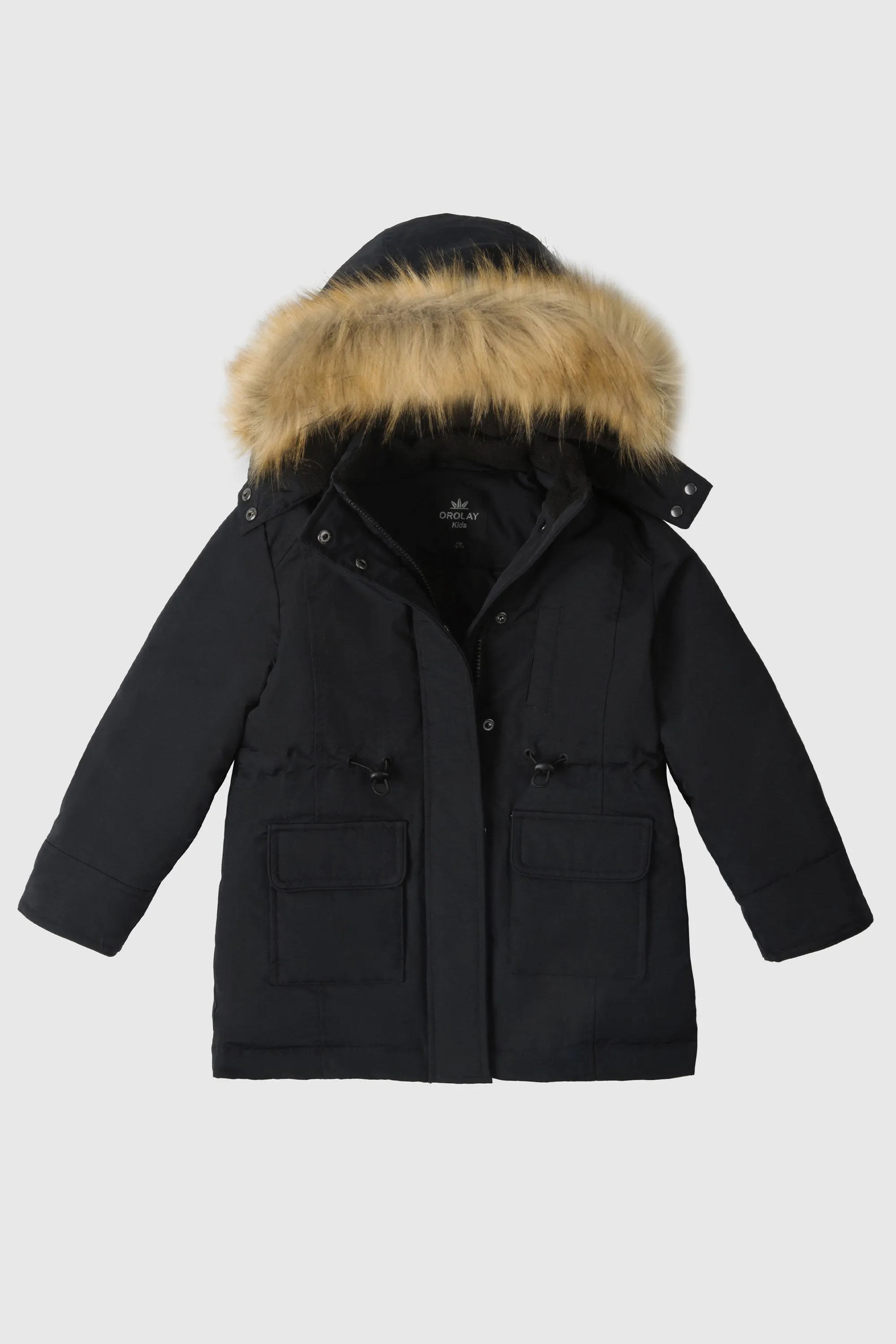 Kids Down Quilted Hooded Jacket