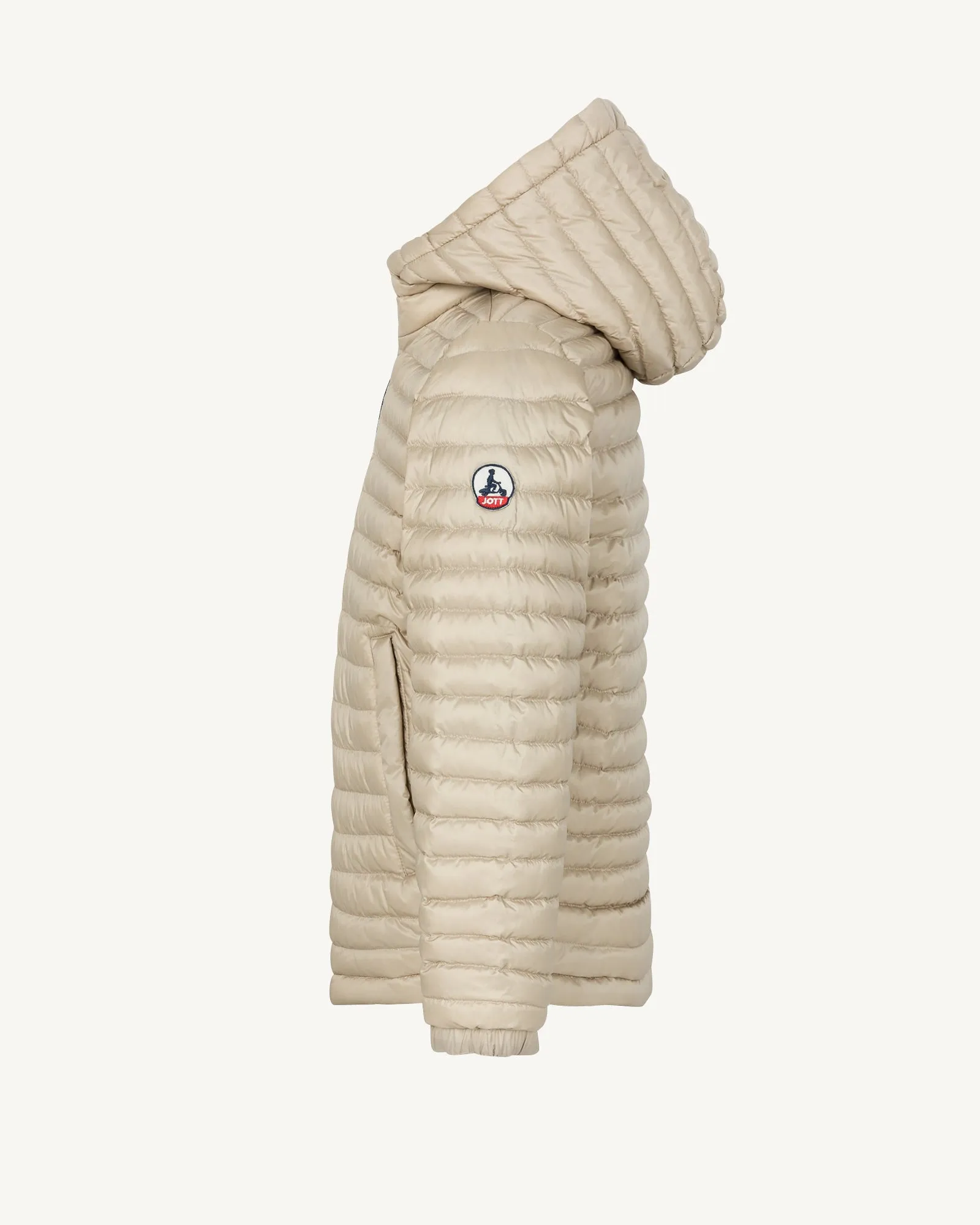 Kyoto 2.0 Ultralight kids' reversible hooded winter jacket Navy/Beige