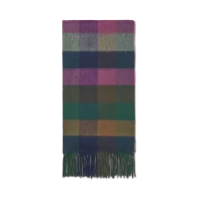 Large Wool Check Scarf