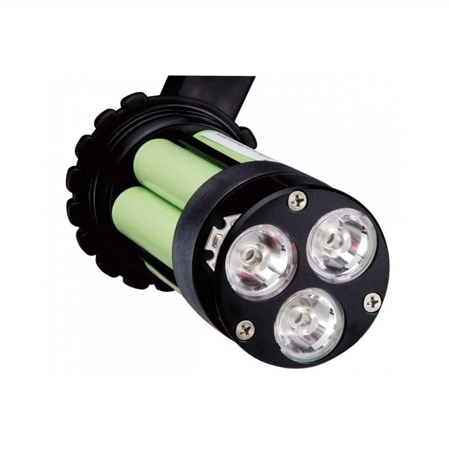 LED Torch - 3 LEDs, 660 Lumens, 100m Max. Depth - rechargeable