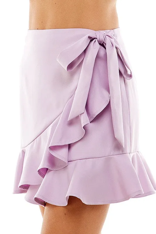 Light Purple Special Summer Short Skirt